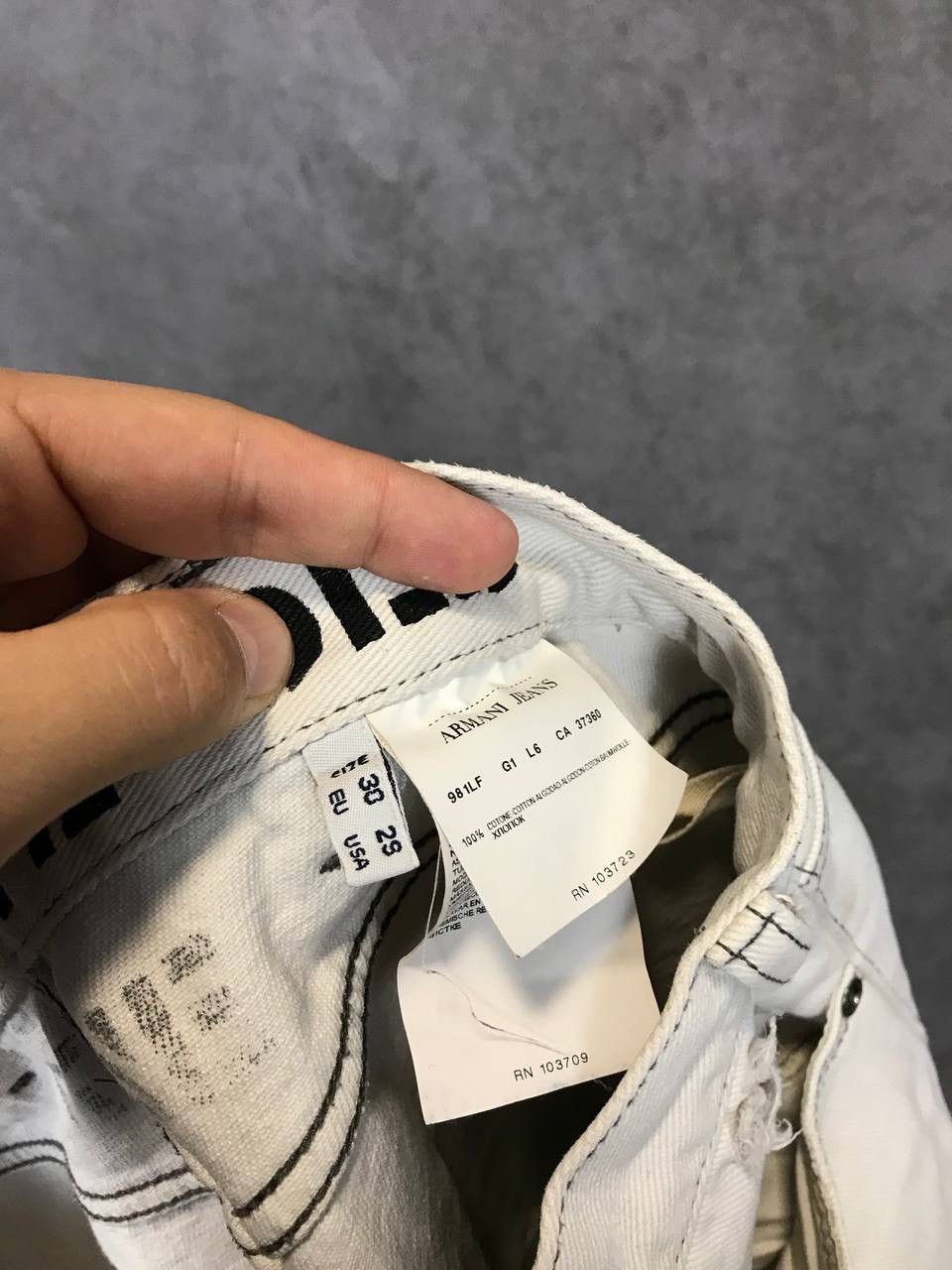 Armani × Designer × Vintage Armani Jeans designer vintage distressed denim jeans Size US 29 - 8 Thumbnail