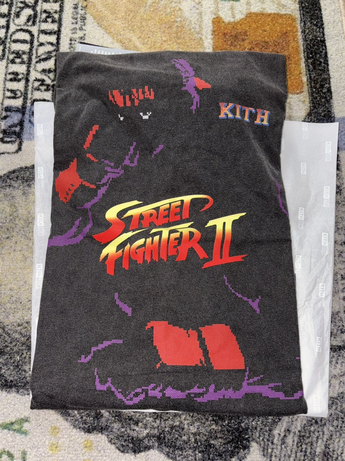 Kith × Marvel Comics KITH CAPCOM RYU NEEDLE POINT VINTAGE JONES 