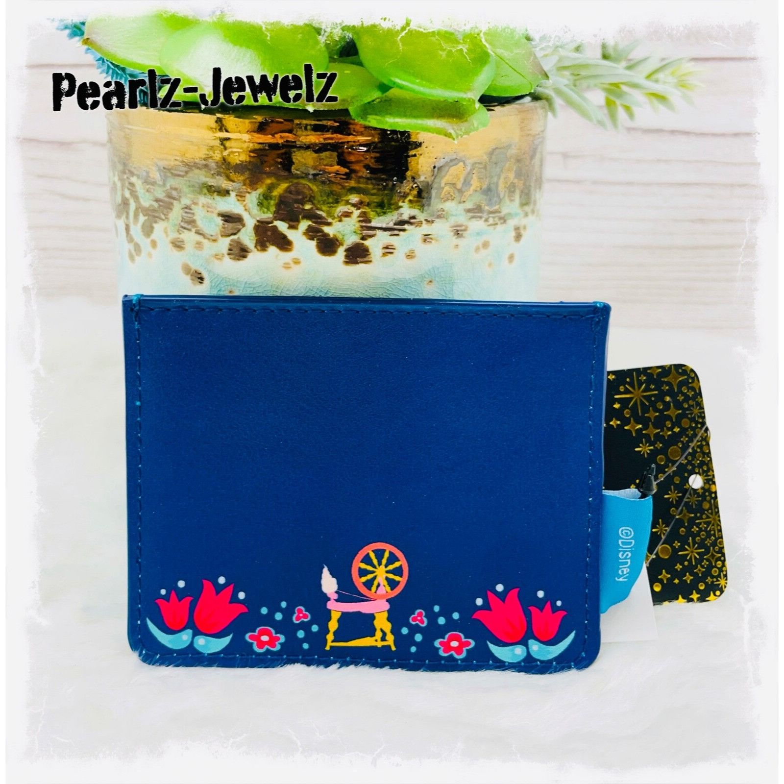 Disney Loungefly Disney Sleeping Beauty Aurora Floral Cardholder Bo Size ONE SIZE - 2 Thumbnail