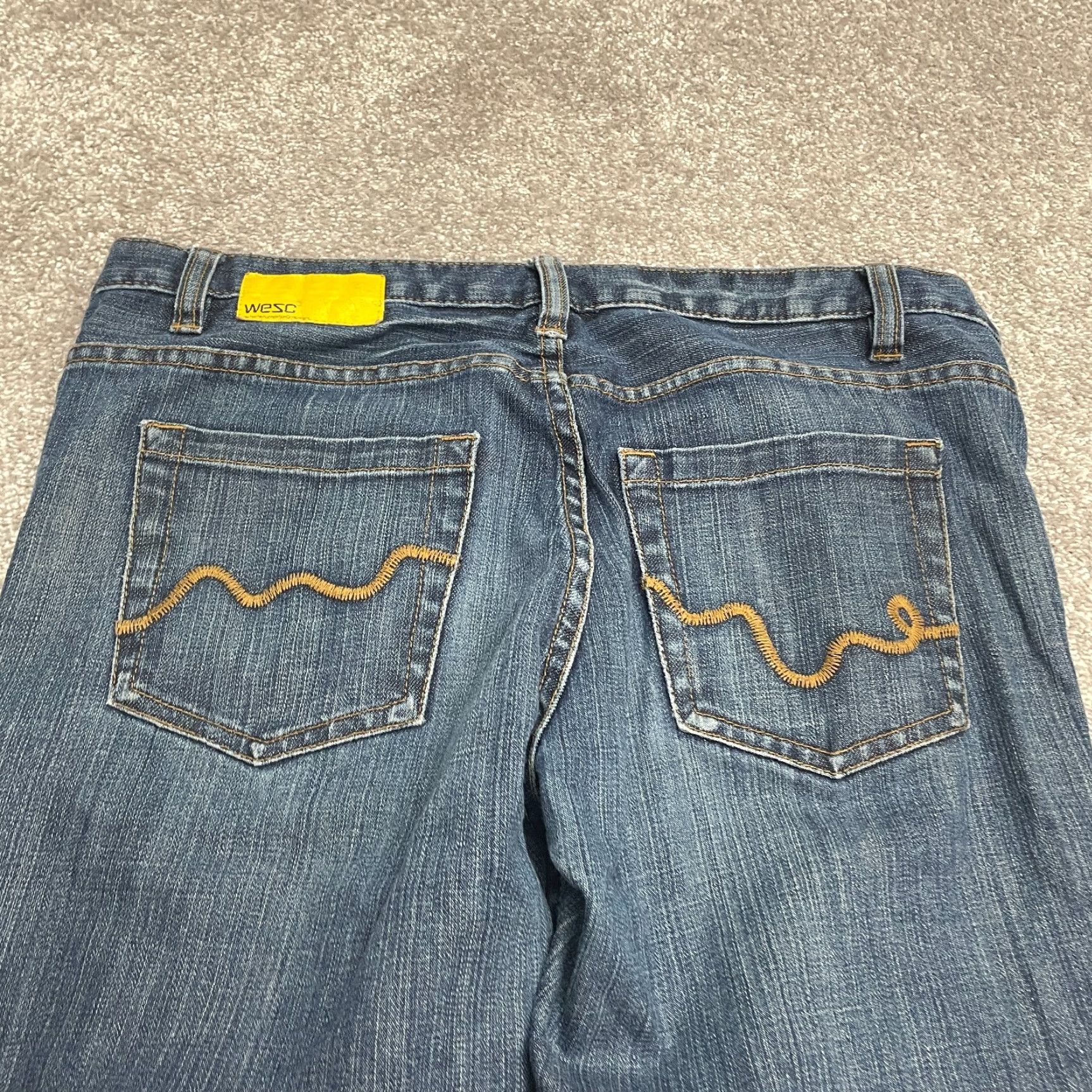 WeSC WeSC Jeans Womens 30 Blue Dark Wash Mid Rise Stretch Casual 34x31 Tight Denim Size 30" / US 8 / IT 44 - 5 Thumbnail