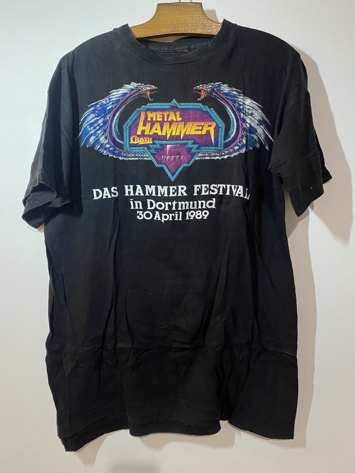 Band Tees × Vintage Vintage late 80s Metal Hammer motorhead Ozzy shirt Size US M / EU 48-50 / 2 - 1 Thumbnail
