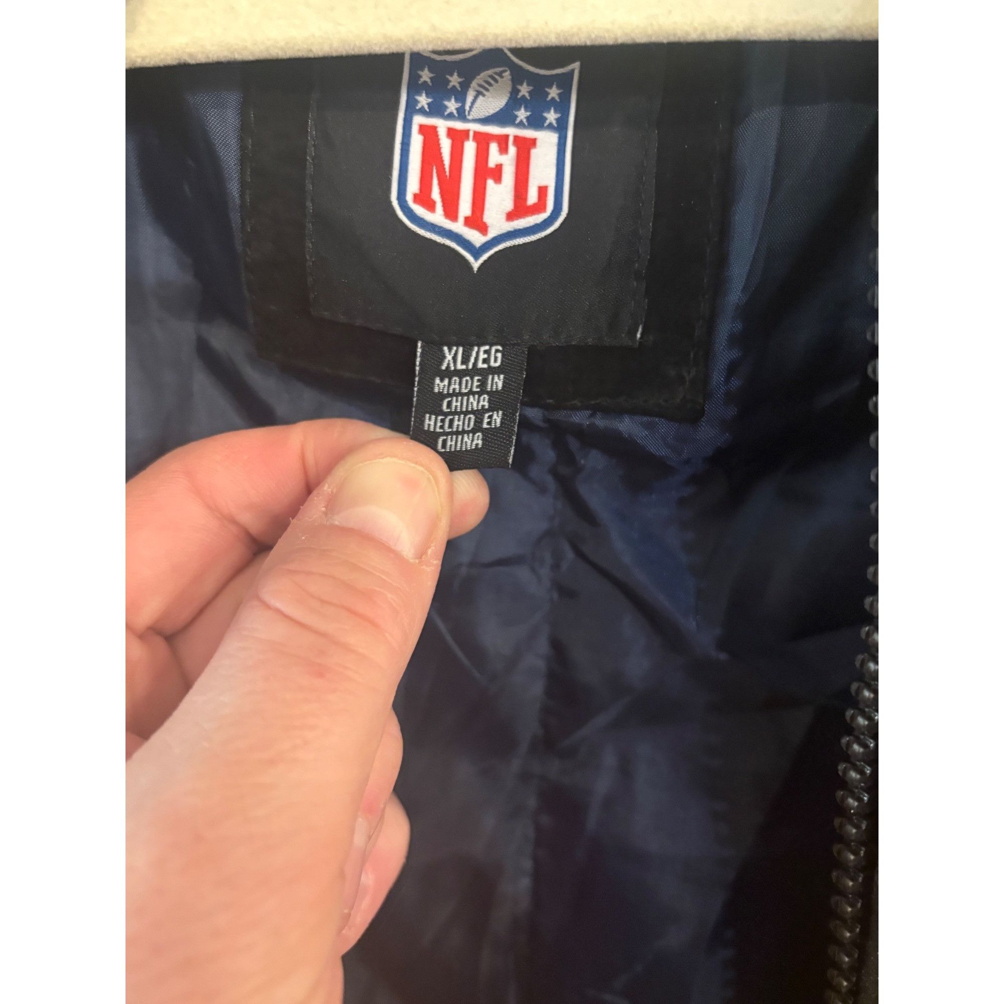 NFL New England Patriots NFL Men's G-III Faux Leather Suede Jack Size US XL / EU 56 / 4 - 6 Thumbnail