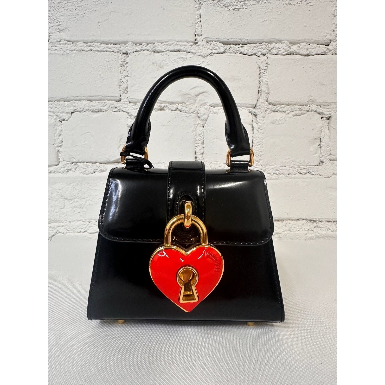 Moschino SS23 MOSCHINO Couture Jeremy Scott Heart Lock Top Handbag Size ONE SIZE - 1 Thumbnail