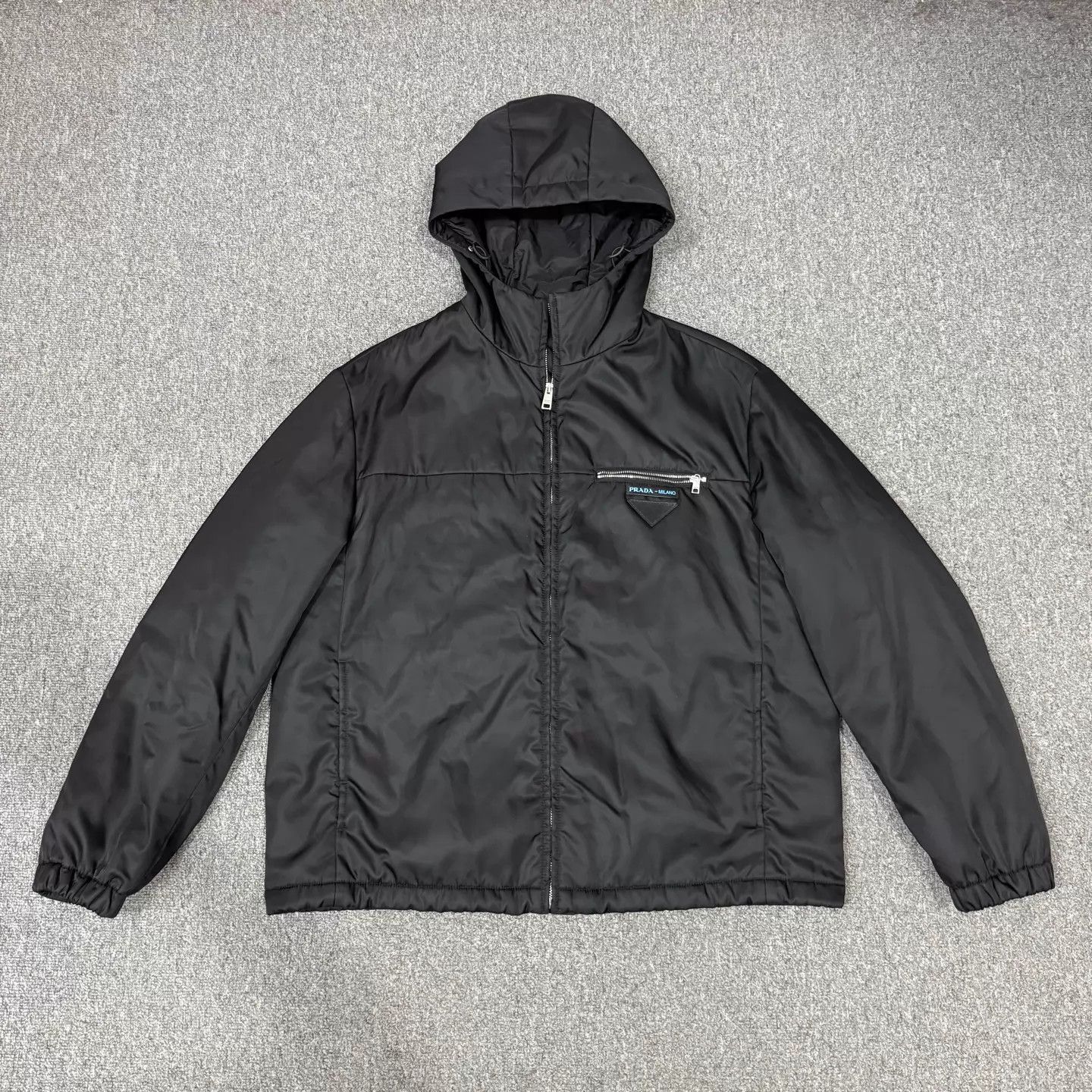 Prada PRADA Black Triangle Logo Hooded Jacket M 99 New Size US M / EU 48-50 / 2 - 1 Thumbnail