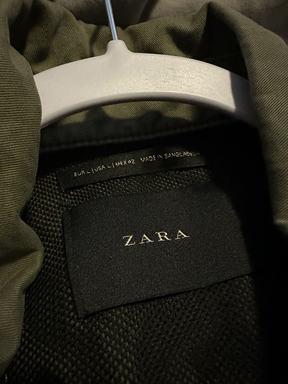 Zara Navy Green Light Jacket Size US L / EU 52-54 / 3 - 2 Thumbnail