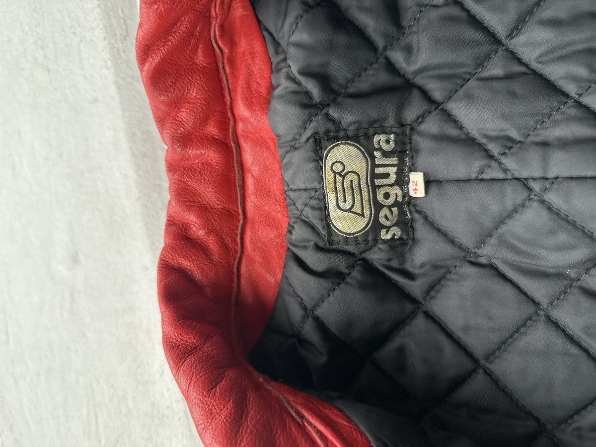 Other SEGURA 🚨VNTG LEATHER JACKET AVANT RACING BIG LOGO RED MOTO Size US XS / EU 42 / 0 - 11 Thumbnail