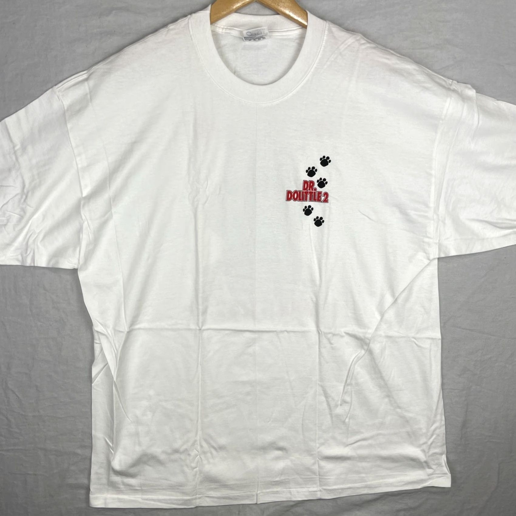 Vintage Dr Dolittle 2 Shirt Mens XL White Movie Promo Eddie Murphy Vintage Short Sleeve Port and Company T-Shirt Size US XL / EU 56 / 4 - 2 Thumbnail