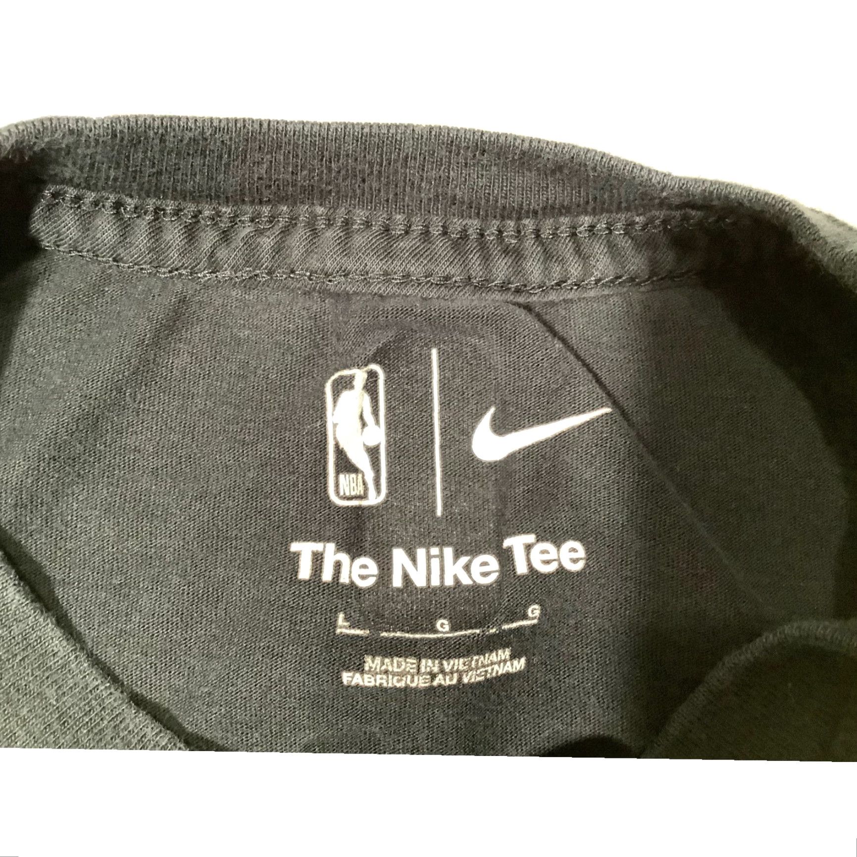 Nike Nike NBA Phoenix Suns Booker #1 T-Shirt The Nike Tee Jordan Black Large Mens Regular Short Sleeve Crew Neck Cotton Top Shirt Size US L / EU 52-54 / 3 - 3 Thumbnail