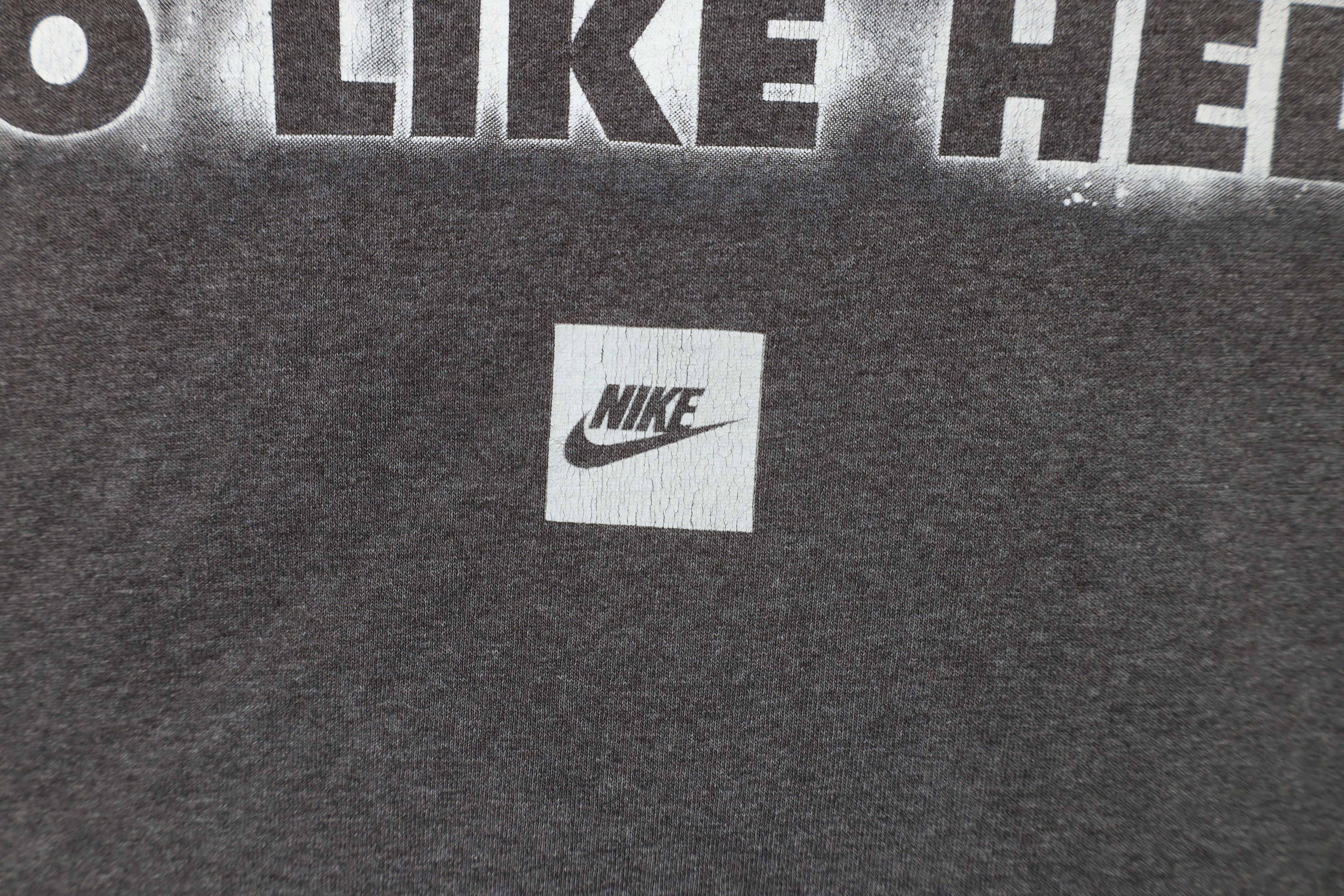 Nike × Vintage Vintage 90s Y2K Nike Center Swoosh Short Sleeve T-Shirt Size US XXL / EU 58 / 5 - 10 Thumbnail