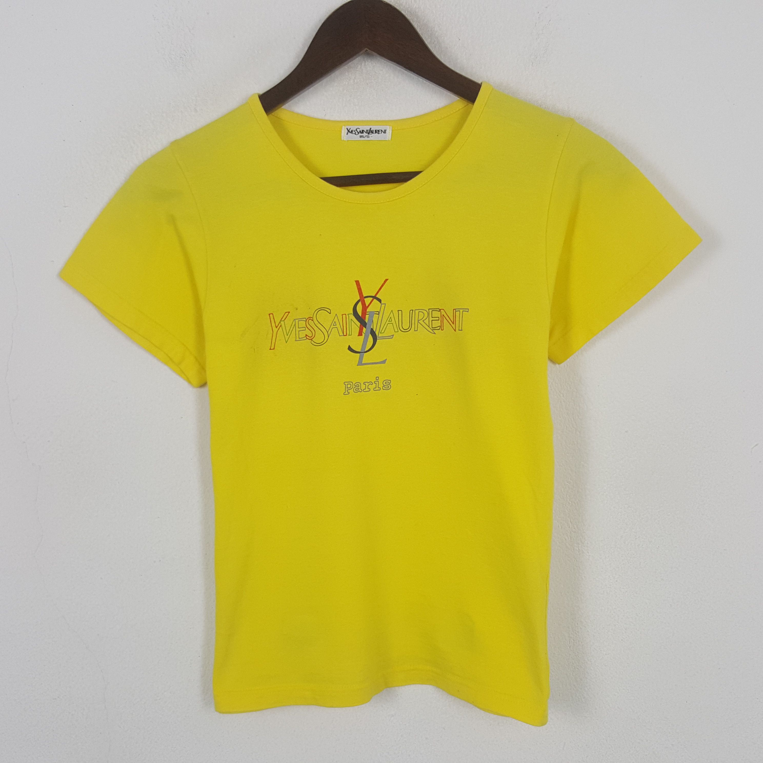 Other Vintage Yves Saint Laurent Paris Tshirt Size XS / US 0-2 / IT 36-38 - 1 Thumbnail