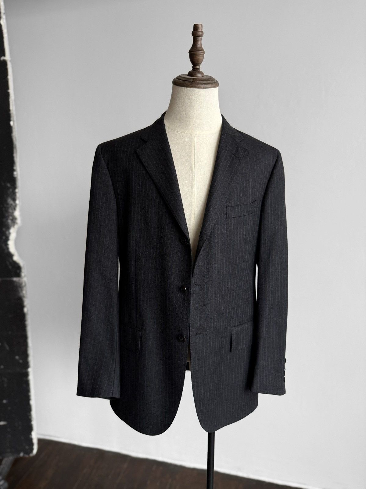 Polo Ralph Lauren Polo Ralph Lauren Vintage Black Pinstripe Wool 