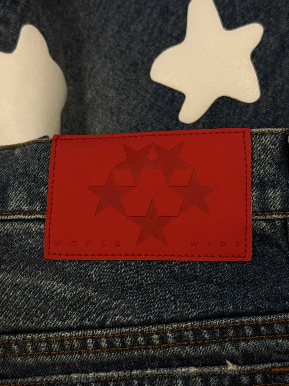 Sp5der Sp5der Worldwide Beluga Denim Jeans Size 28 (NEW) Size US 28 / EU 44 - 9 Thumbnail