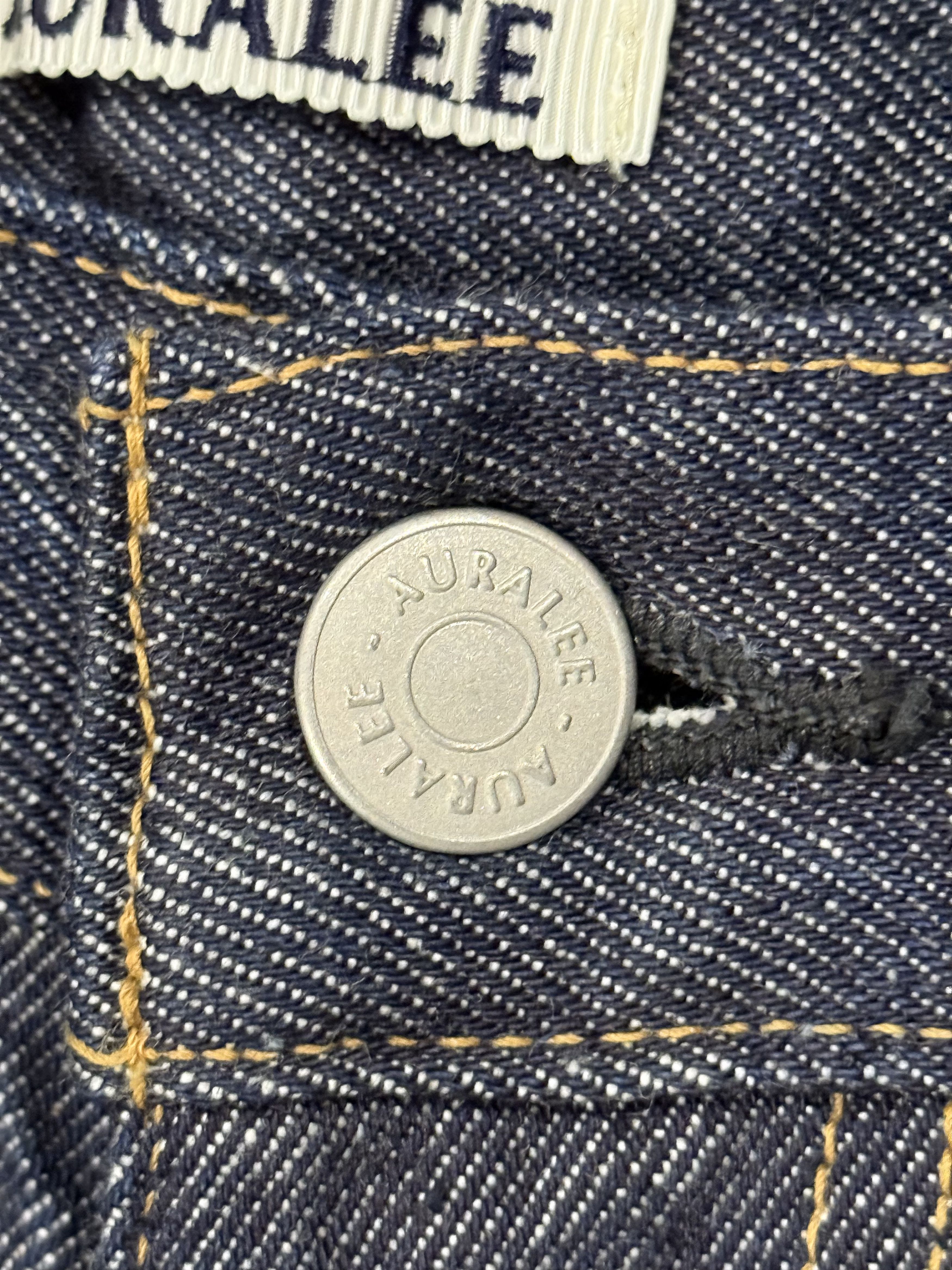 Auralee 💚 Auralee Hard Twist Denim 5P Pants Indigo Zip Fly NEW Size US 32 / EU 48 - 6 Thumbnail