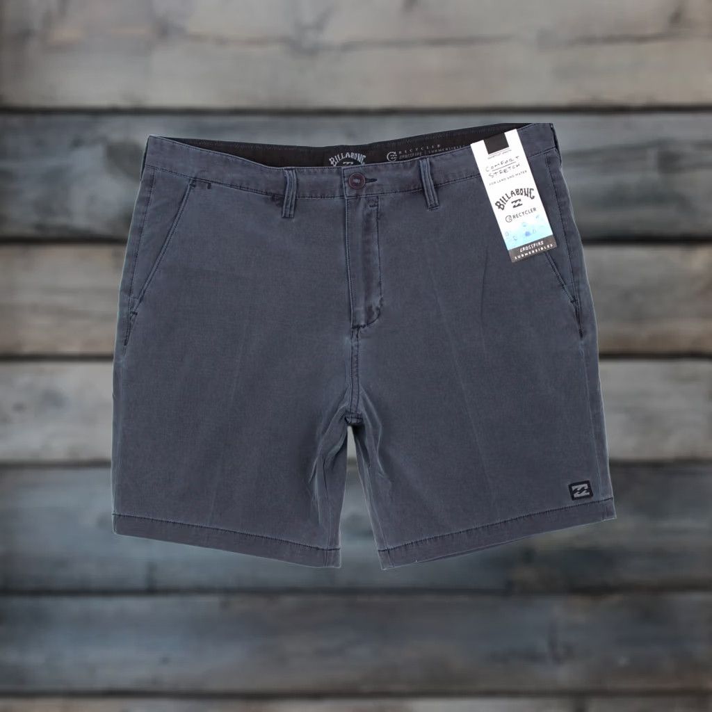 Billabong Billabong Men's Crossfire Wave Washed Shorts 36 Indigo Blue Mid Length Indigo Beach Outdoor Quick Dry Pockets Logo Zipper Size US 36 / EU 52 - 1 Thumbnail