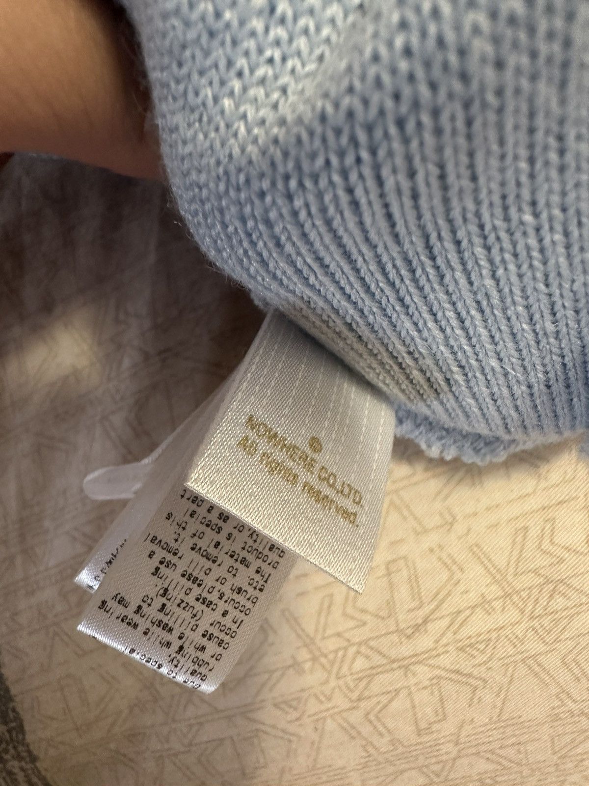 Bape Bape Light Blue Beanie Size ONE SIZE - 4 Thumbnail