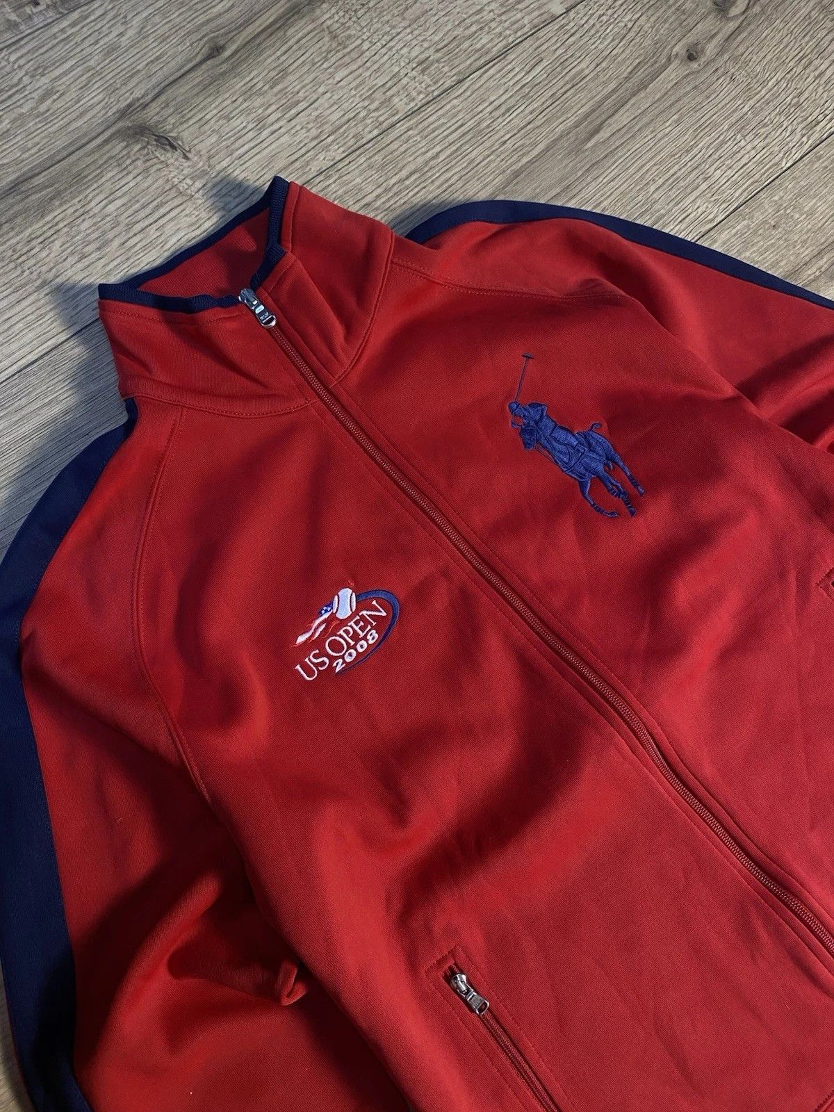 Polo Ralph Lauren Vintage Polo Ralph Lauren US Open 2008 Red Track Jacket Size US M / EU 48-50 / 2 - 2 Thumbnail