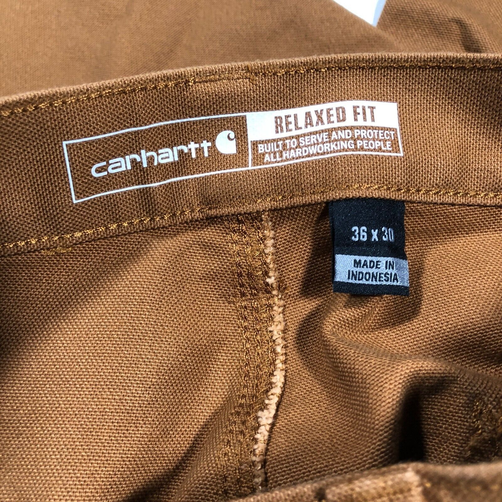Carhartt × Vintage × Wrangler Carhartt Rugged Flex Relaxed Fit Work Pants Brown Size 36x30 Size US 36 / EU 52 - 5 Thumbnail