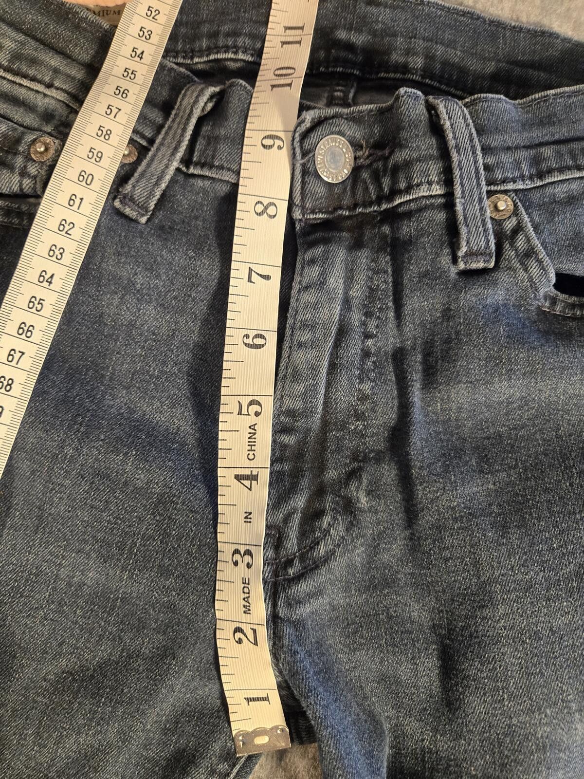 Other Levi's 511 Slim Fit Black Label Jeans W30 L30 Dark Wash Size US 30 / EU 46 - 7 Thumbnail