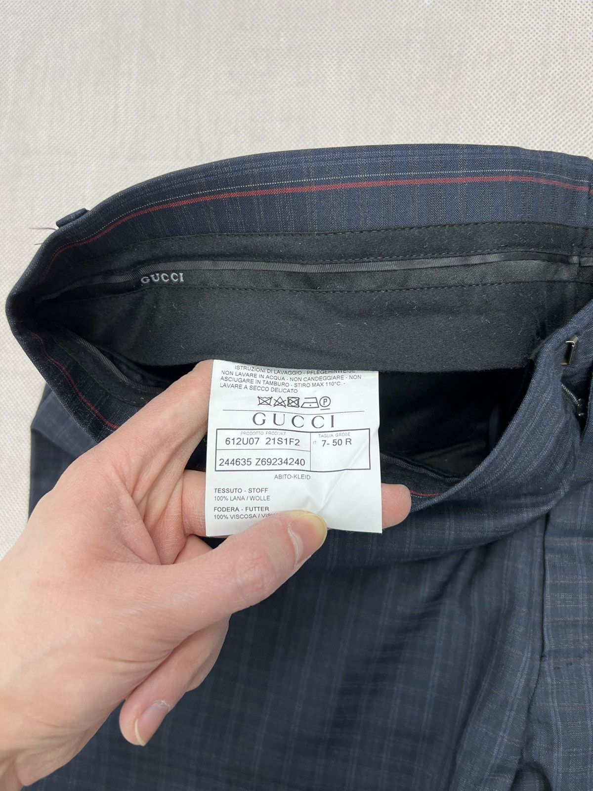 Gucci Checkered Trousers Gucci 100% Wool Size US 34 / EU 50 - 5 Thumbnail