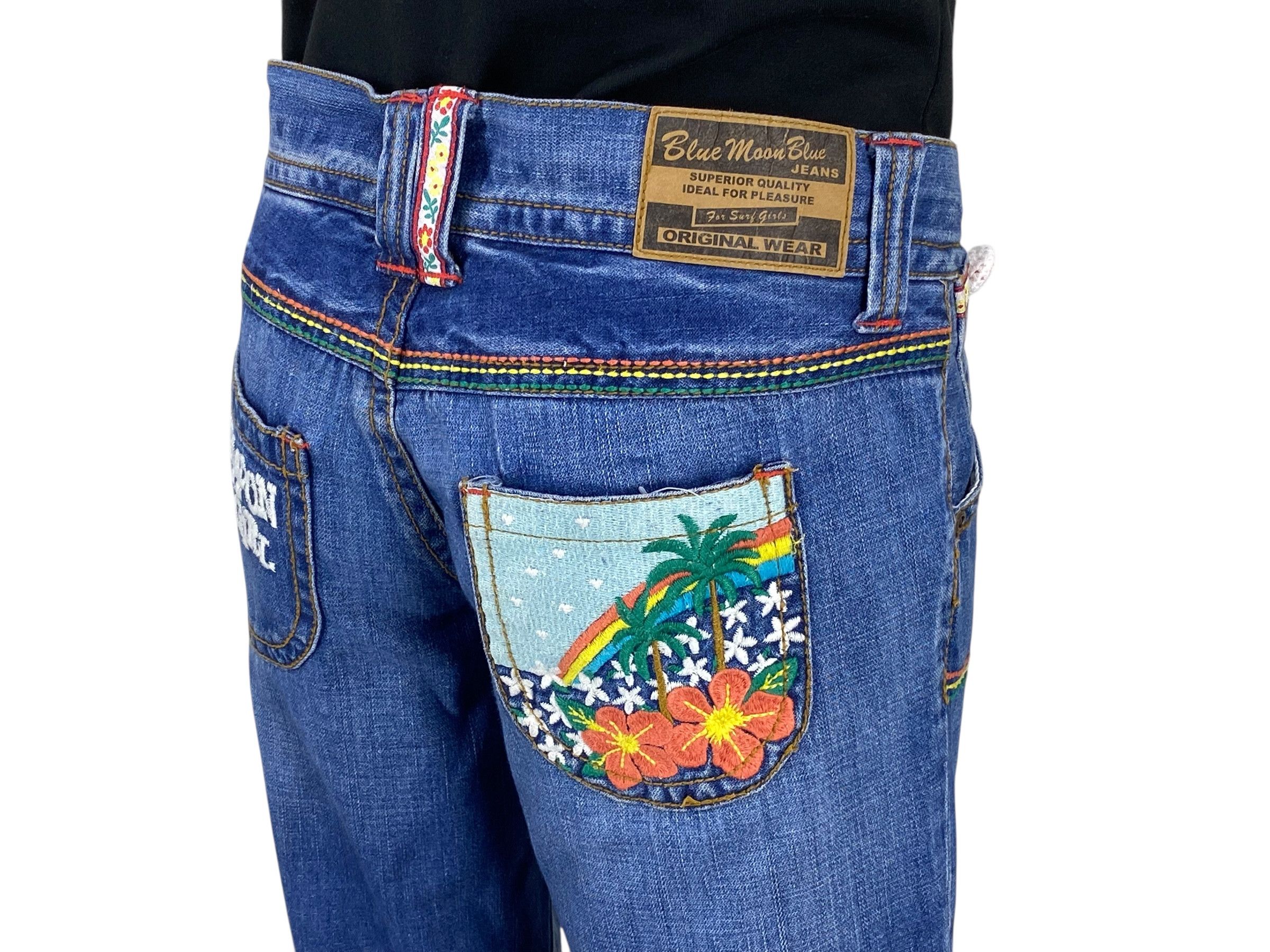 Japanese Brand Blue Moon Blue Japan Denim Jeans Low Rise Jeans Pants Size 26" / US 2 / IT 38 - 7 Thumbnail