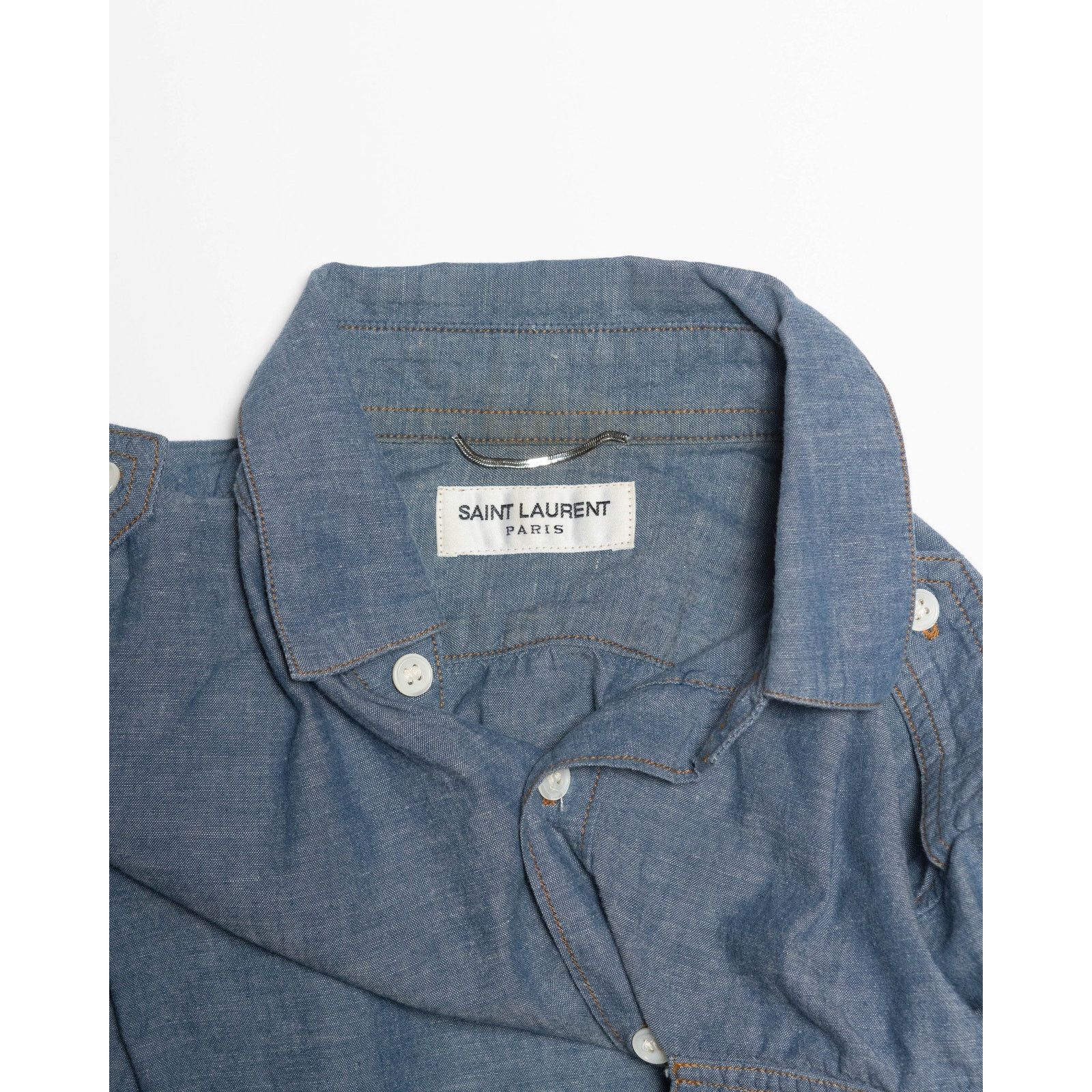 Saint Laurent Paris Saint Laurent Paris Denim Button Up shirt Size US S / EU 44-46 / 1 - 2 Thumbnail