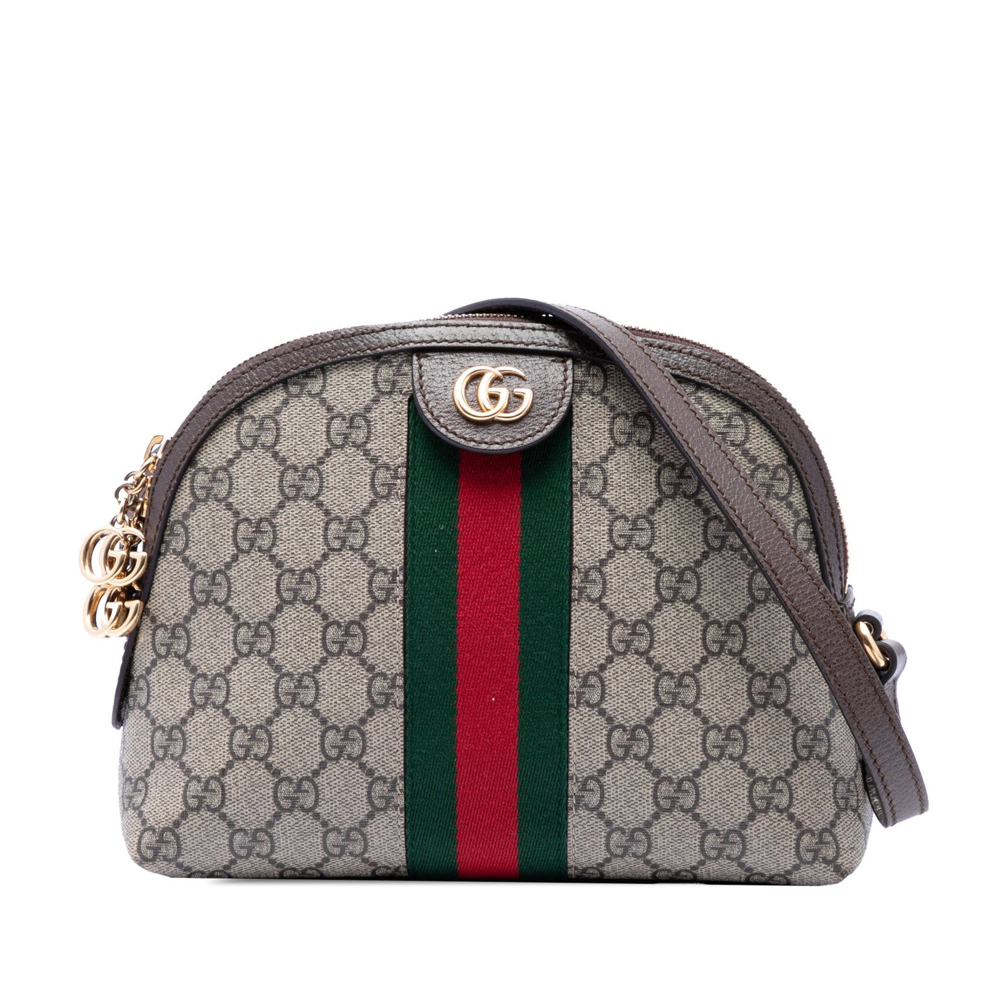Gucci Small GG Supreme Web Ophidia Dome Crossbody Size ONE SIZE - 1 Thumbnail