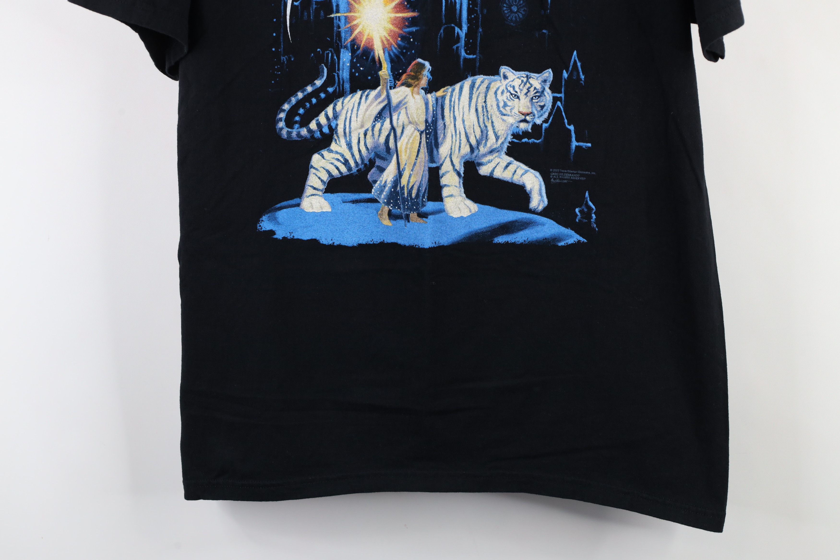 Vintage Y2K Winter Tour Trans Siberian Orchestra Band T-Shirt Black Size US XL / EU 56 / 4 - 3 Thumbnail