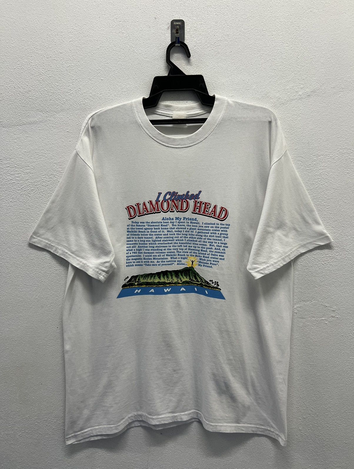 VINTAGE I CLIMBED DIAMOND HEAD HAWAII TEE SHIRT