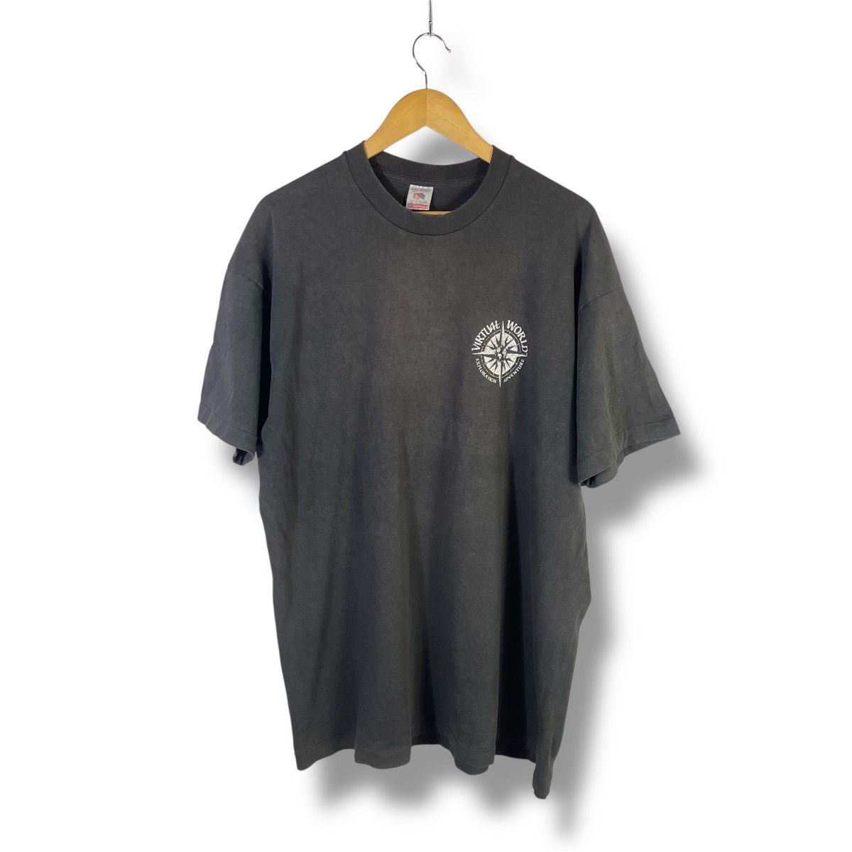 The Game Vintage 1993 Red Planet Virtual World Arcade Promo Tshirt Size US XXL / EU 58 / 5 - 2 Thumbnail