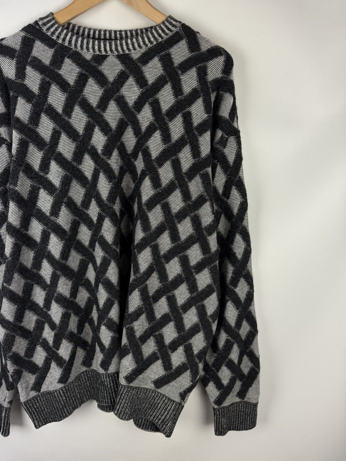 Carlo Colucci Carlo Colucci Cotton Wool Knitted Crewneck Sweater Pullover Size US XL / EU 56 / 4 - 3 Thumbnail