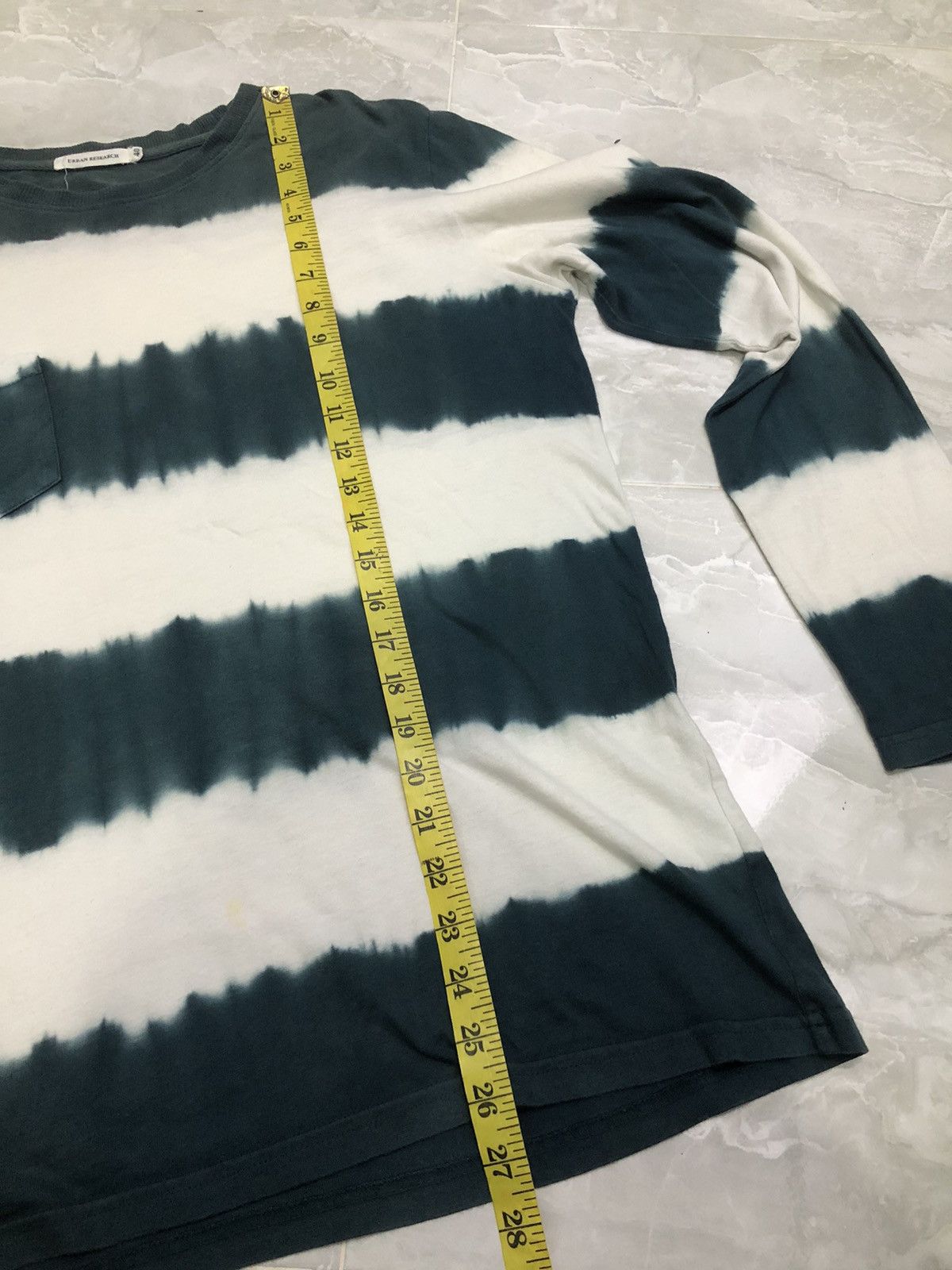 URBAN RESEARCH DOORS Urban Research Tie-Dye Stripe Long Sleeve Tee Size US M / EU 48-50 / 2 - 15 Thumbnail