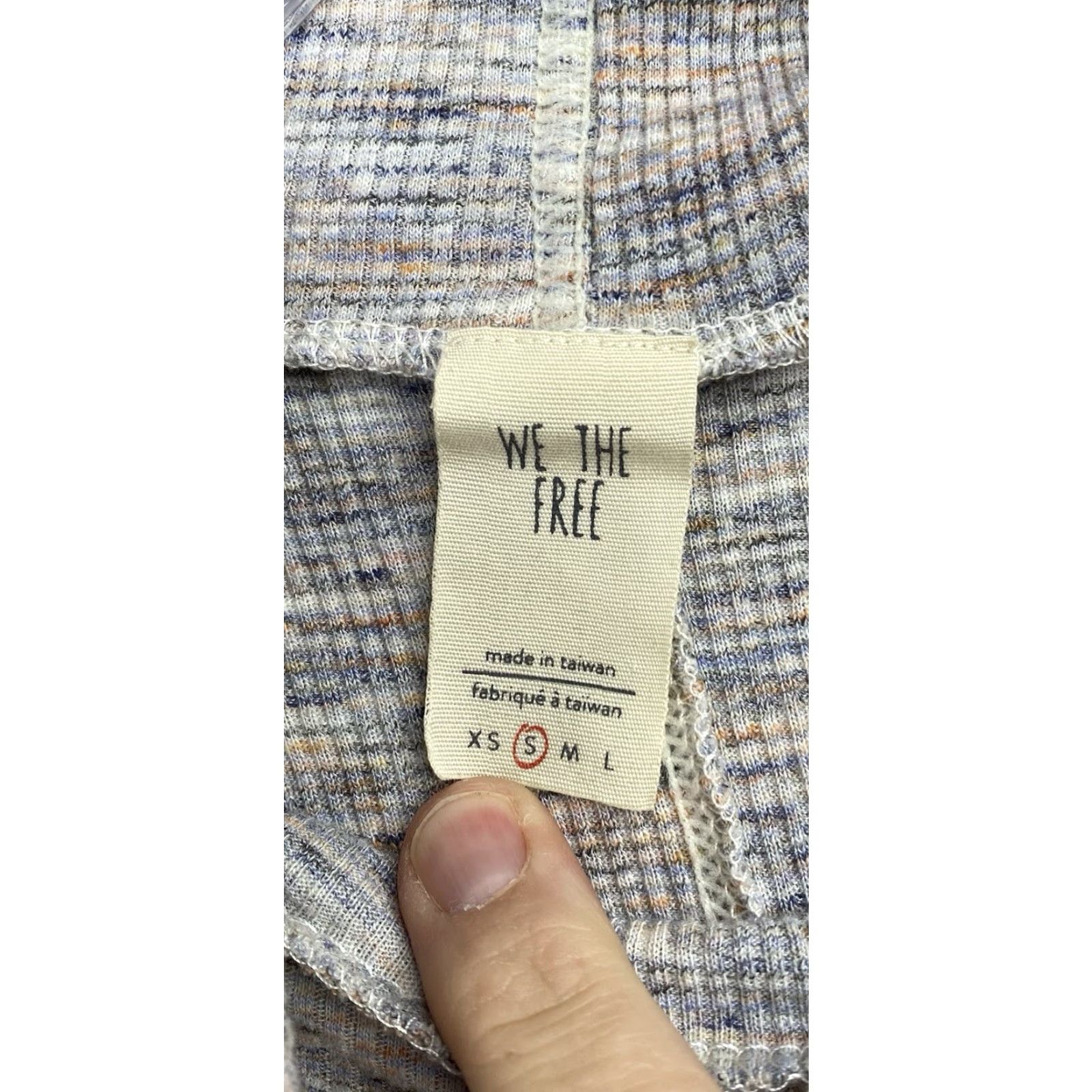 Free People We The Free Womens Tunic Shirt S Multicolor Heathered Turtleneck Split Back Bohemian Regular Size S Womens Size S / US 4 / IT 40 - 4 Thumbnail