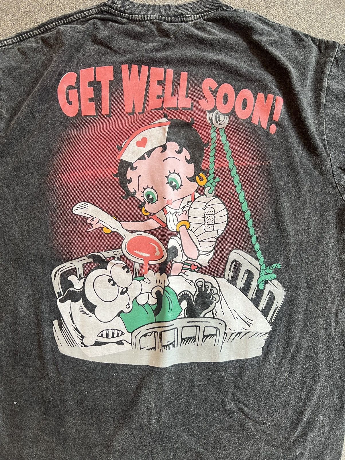Cartoon Network Betty Boop Nurse “Get Well Soon” AOP Style Tee Size US XL / EU 56 / 4 - 4 Thumbnail