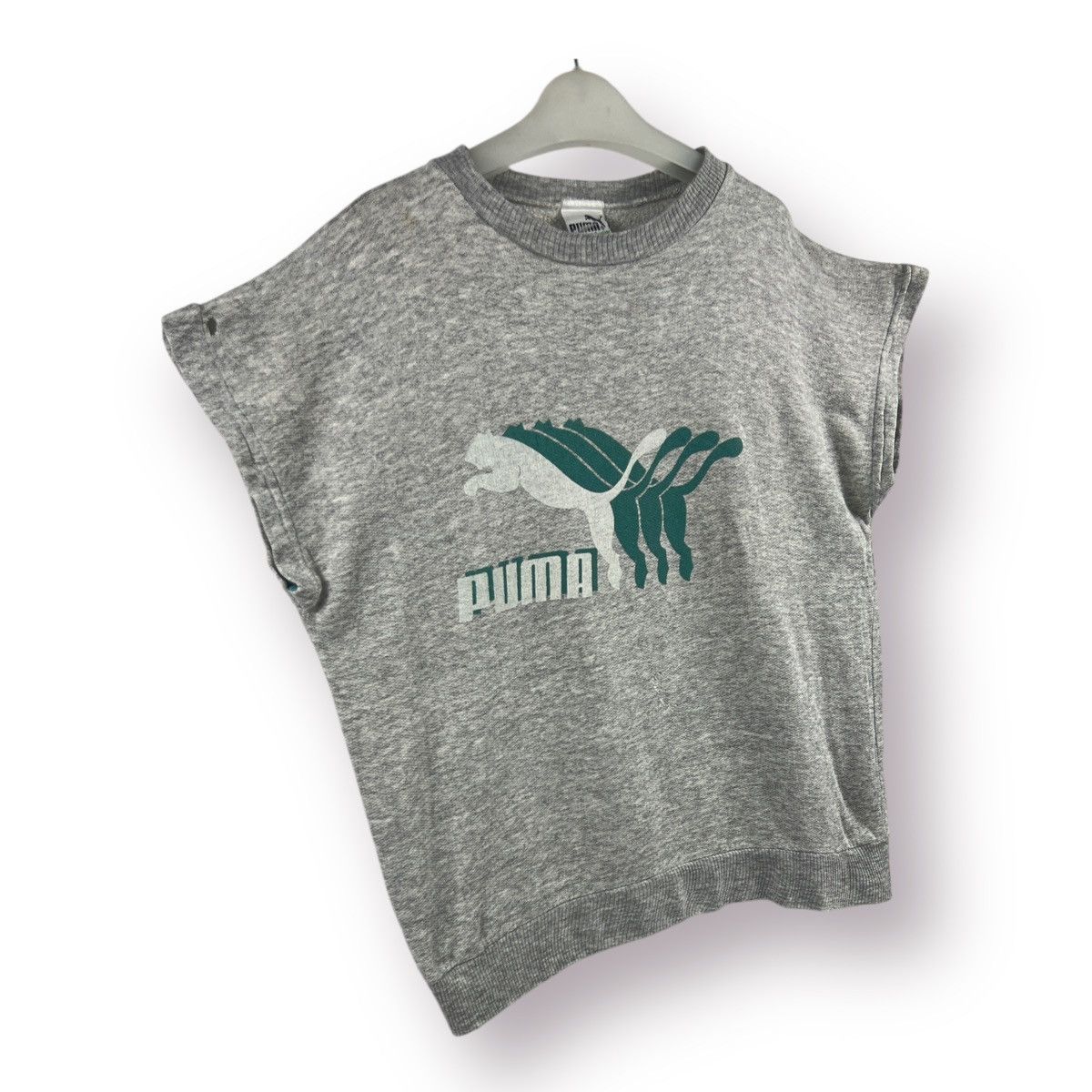 Puma × Vintage 🔥 Vintage 90's Sleeveless Puma streetwear big logo Size US S / EU 44-46 / 1 - 3 Thumbnail