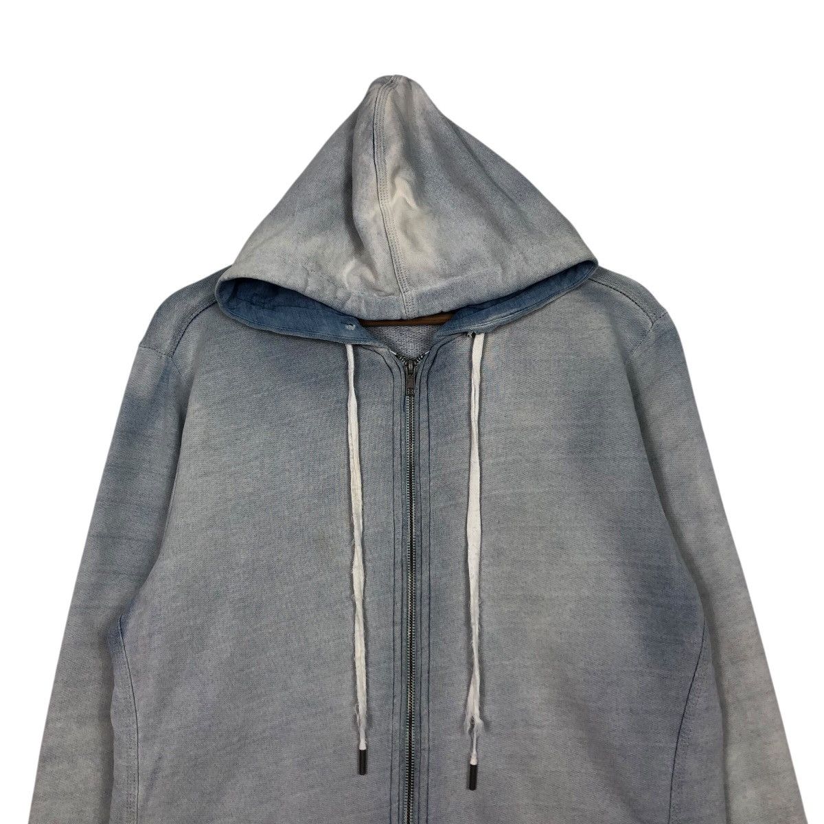 Diesel Diesel Washed Blue Full Zip Hoodie Size US S / EU 44-46 / 1 - 4 Thumbnail