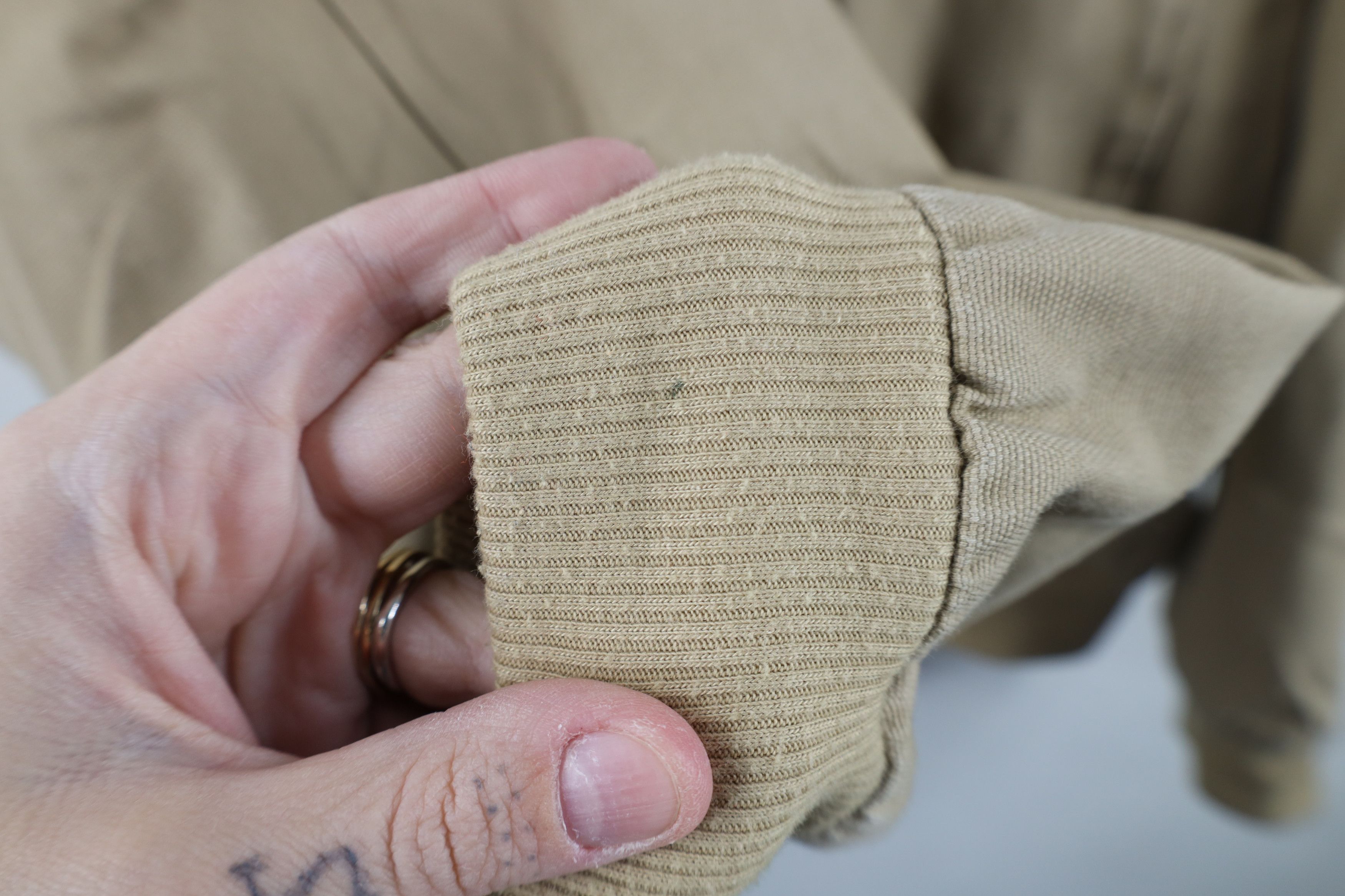 Vintage Vintage 90s Y2K Streetwear Full Zip Bomber Jacket Beige Size US M / EU 48-50 / 2 - 6 Thumbnail