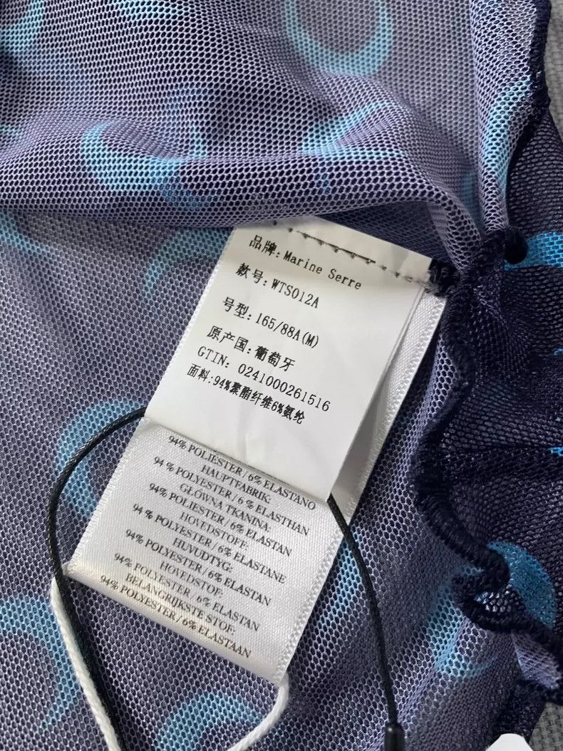 Marine Serre Marine serre Moon See-Through Print Undershirt long sleeves Size M / US 6-8 / IT 42-44 - 4 Thumbnail