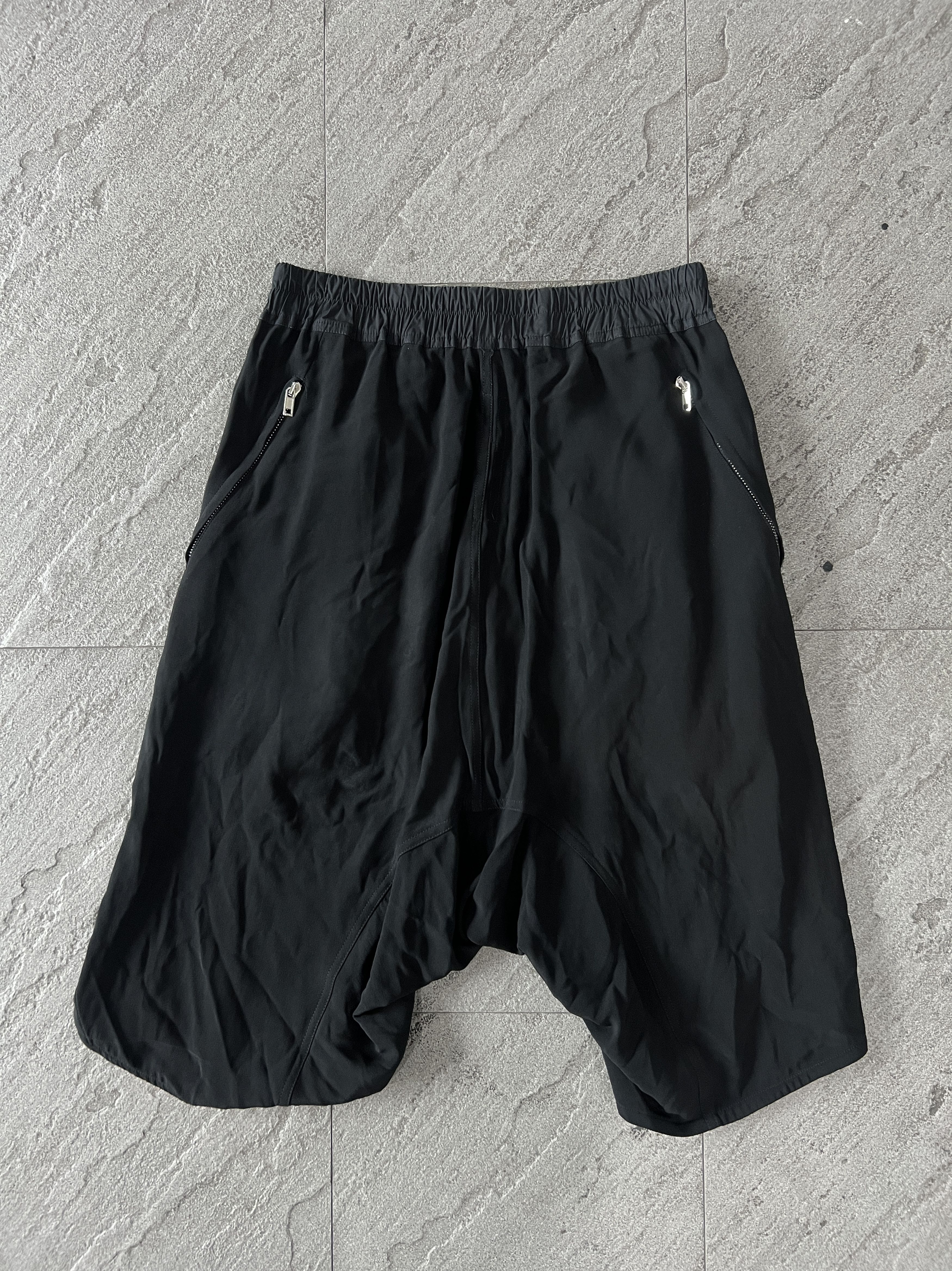 Rick Owens Rick Owens Basket Swinger Shorts Black 18AW Size US 36 / EU 52 - 2 Thumbnail