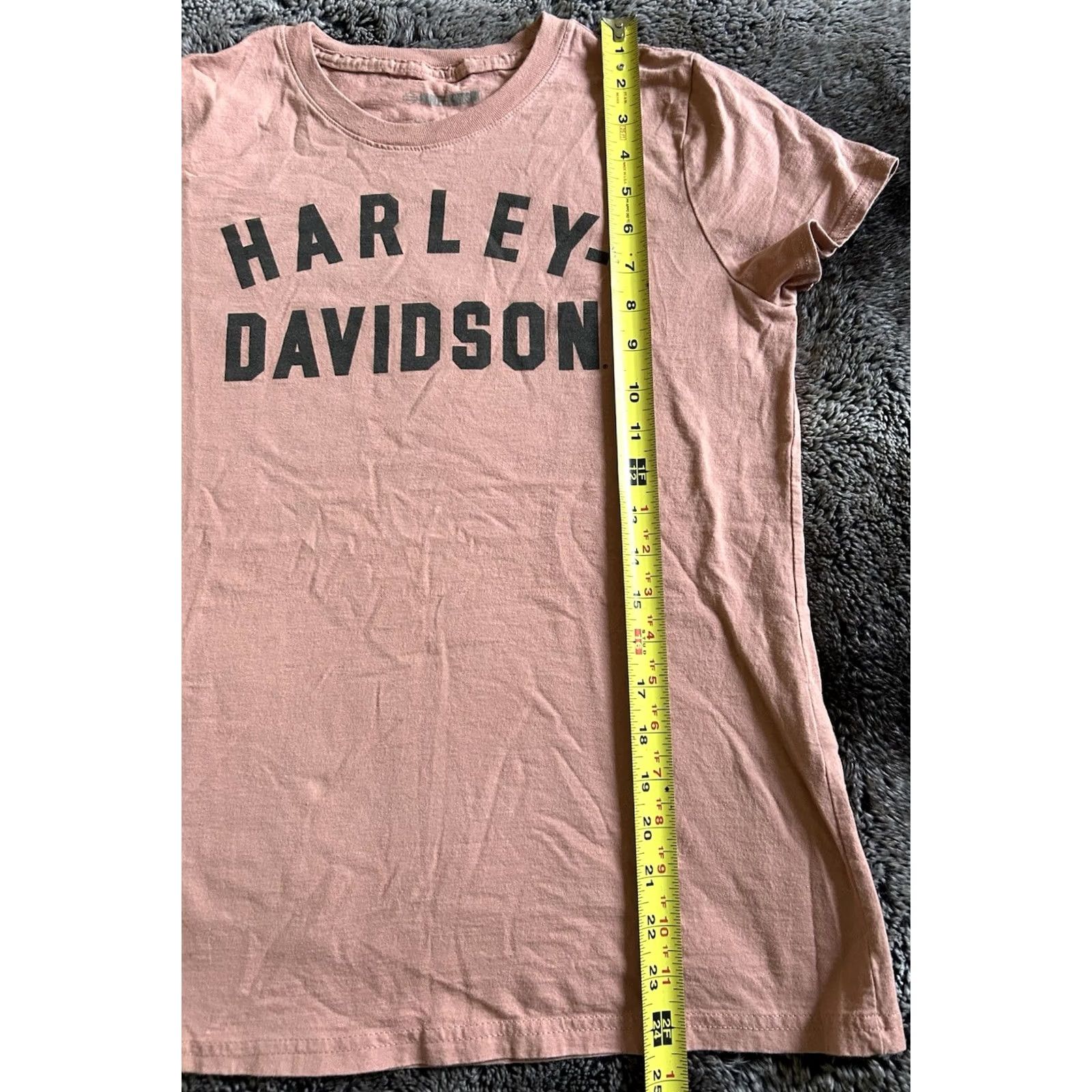 Harley Davidson Harley Davidson Women’s T-Shirt Orange M Spell Out Shirt Women Modern Basic Style Contemporary 90s? Size M / US 6-8 / IT 42-44 - 5 Thumbnail