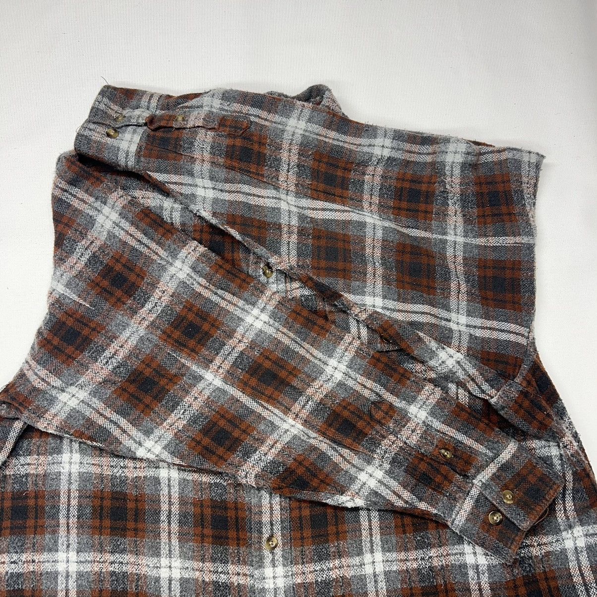 Harley Davidson Harley Davidson Flannel Shirt Brown Button Plaid Motorcycle Size US XXL / EU 58 / 5 - 13 Thumbnail