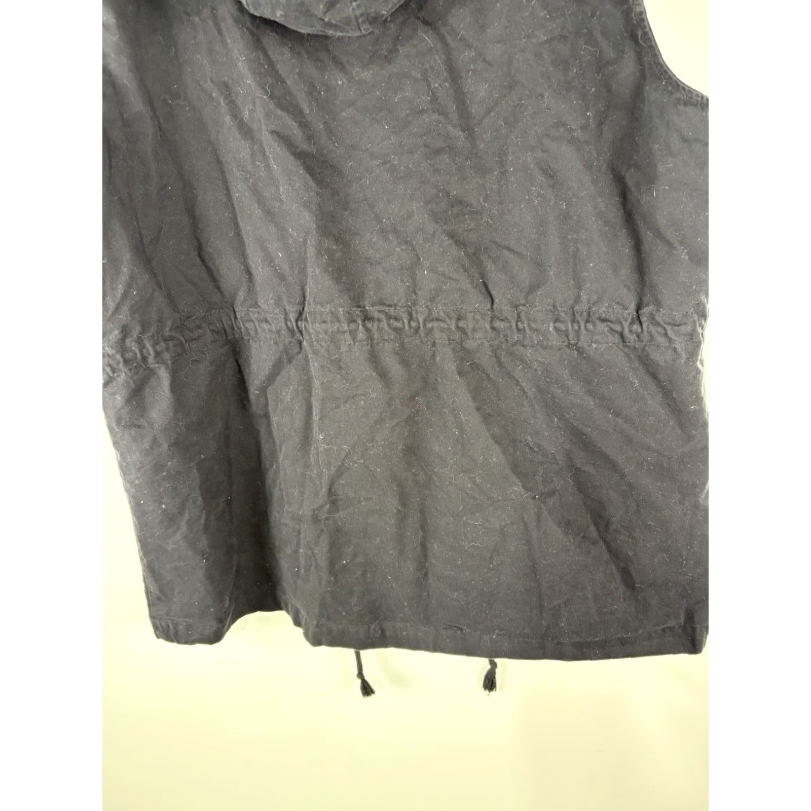 Vintage VINTAGE Zenana Outfitters Utility Vest Women’s Cotton Hooded Sleeveless Size 1X Black Casual Travel Workwear Size XL / US 12-14 / IT 48-50 - 7 Thumbnail