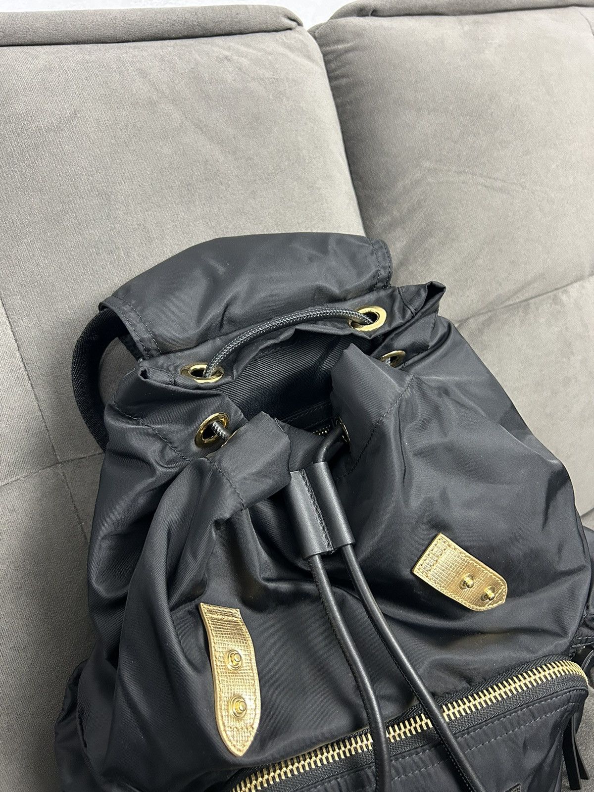 Burberry Burberry Black Nylon Backpack Luxury Designer Bag Size ONE SIZE - 5 Thumbnail