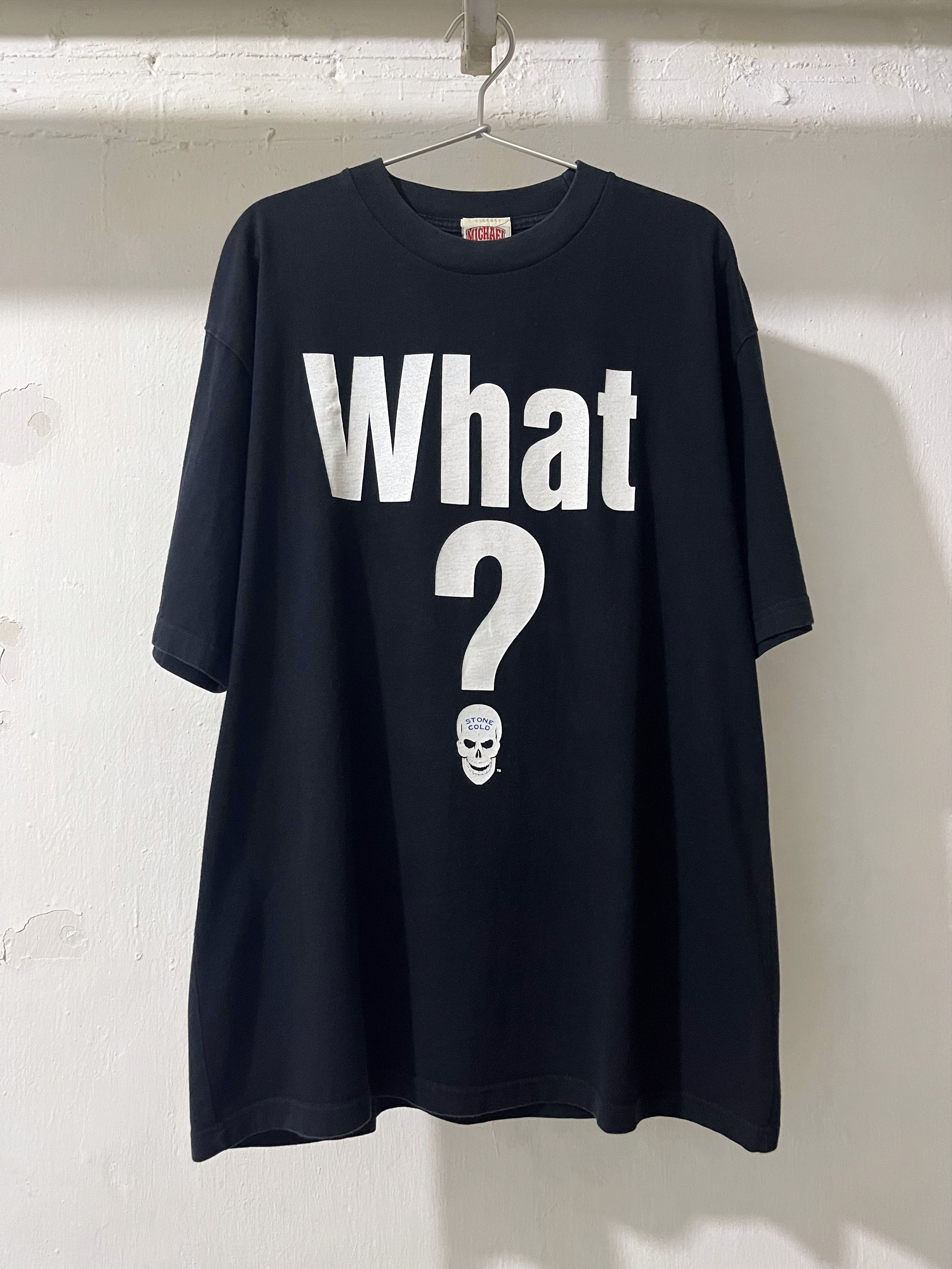 Vintage VINTAGE MICHAEL ATHLETIC DEPT. 2002 'STONE COLD WHAT?' TEE Size US XL / EU 56 / 4 - 1 Thumbnail