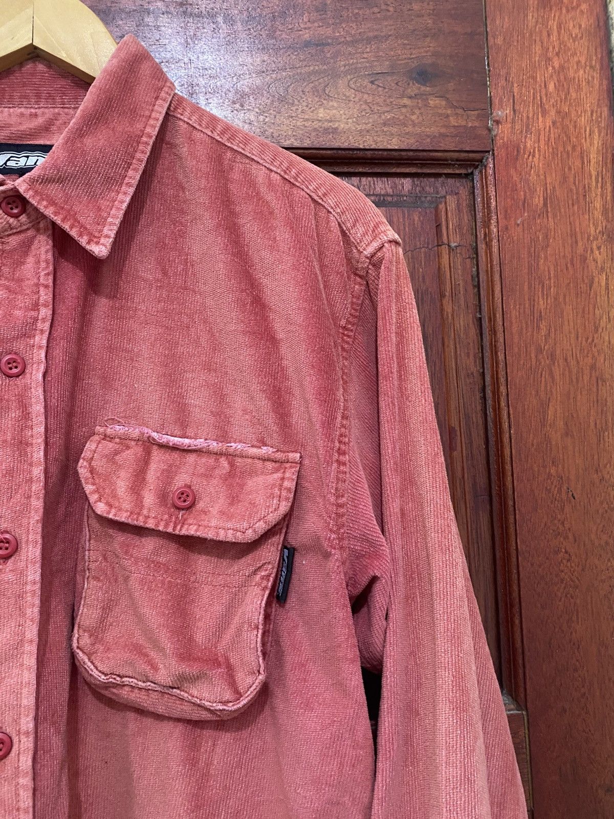 Vans × Vintage Vintage Vans Usa Skateboard Shirt Corduroy Button up Size US L / EU 52-54 / 3 - 3 Thumbnail