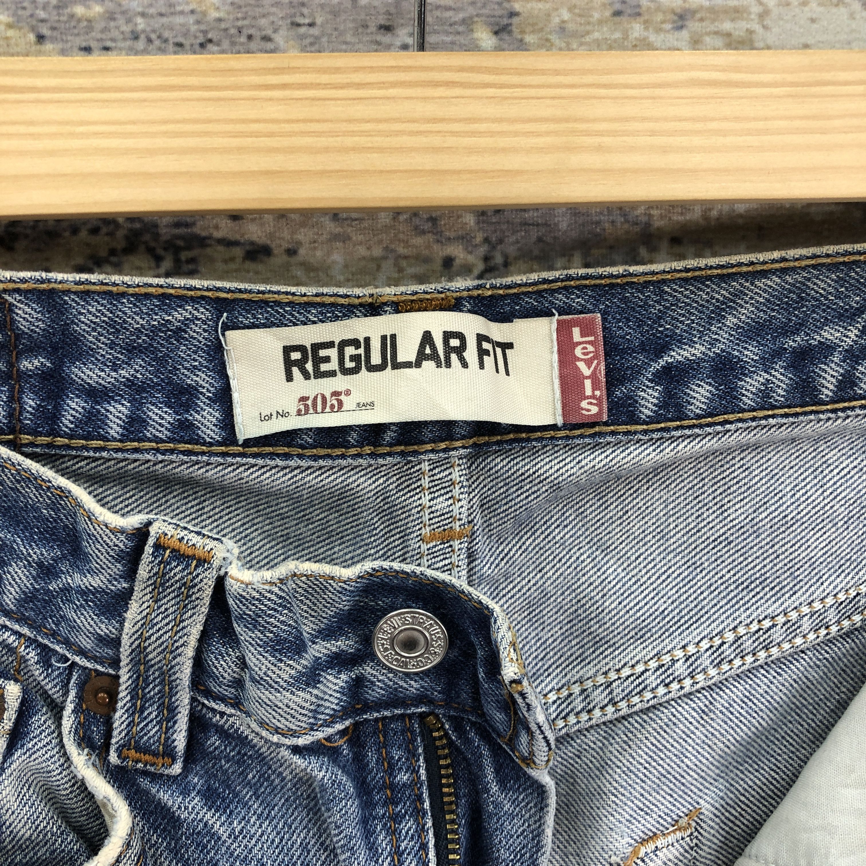 Levi's Vintage Dirty Levis 505 Jeans Levi's Faded Stonewash Denim Size US 30 / EU 46 - 9 Thumbnail
