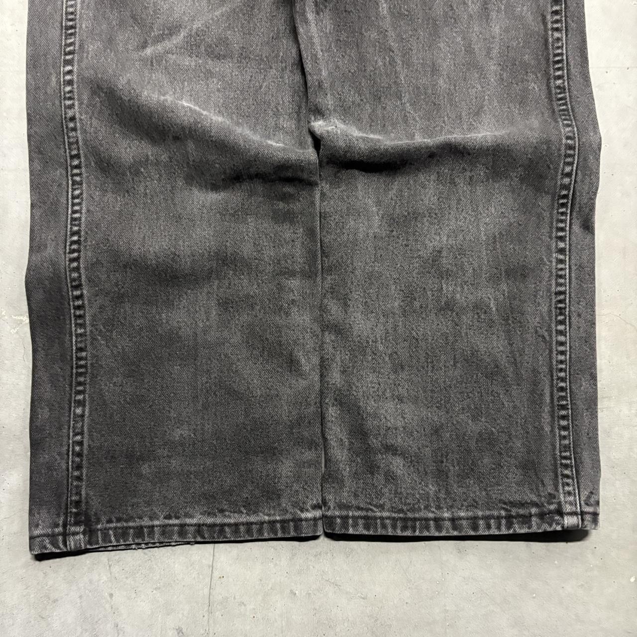 Vintage Crazy Vintage Y2K/2000s Grunge Black Faded Wrangler Workwear Denim Jeans! Size US 36 / EU 52 - 5 Thumbnail