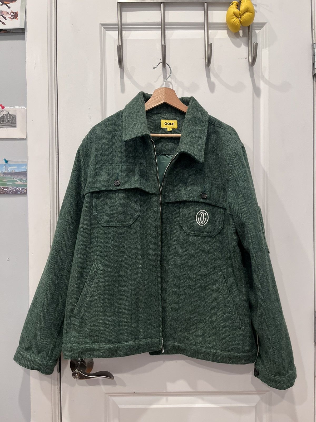 Golf Wang GOLF WANG WOOL HERRINGBONE WORK JACKET Size US L / EU 52-54 / 3 - 2 Thumbnail