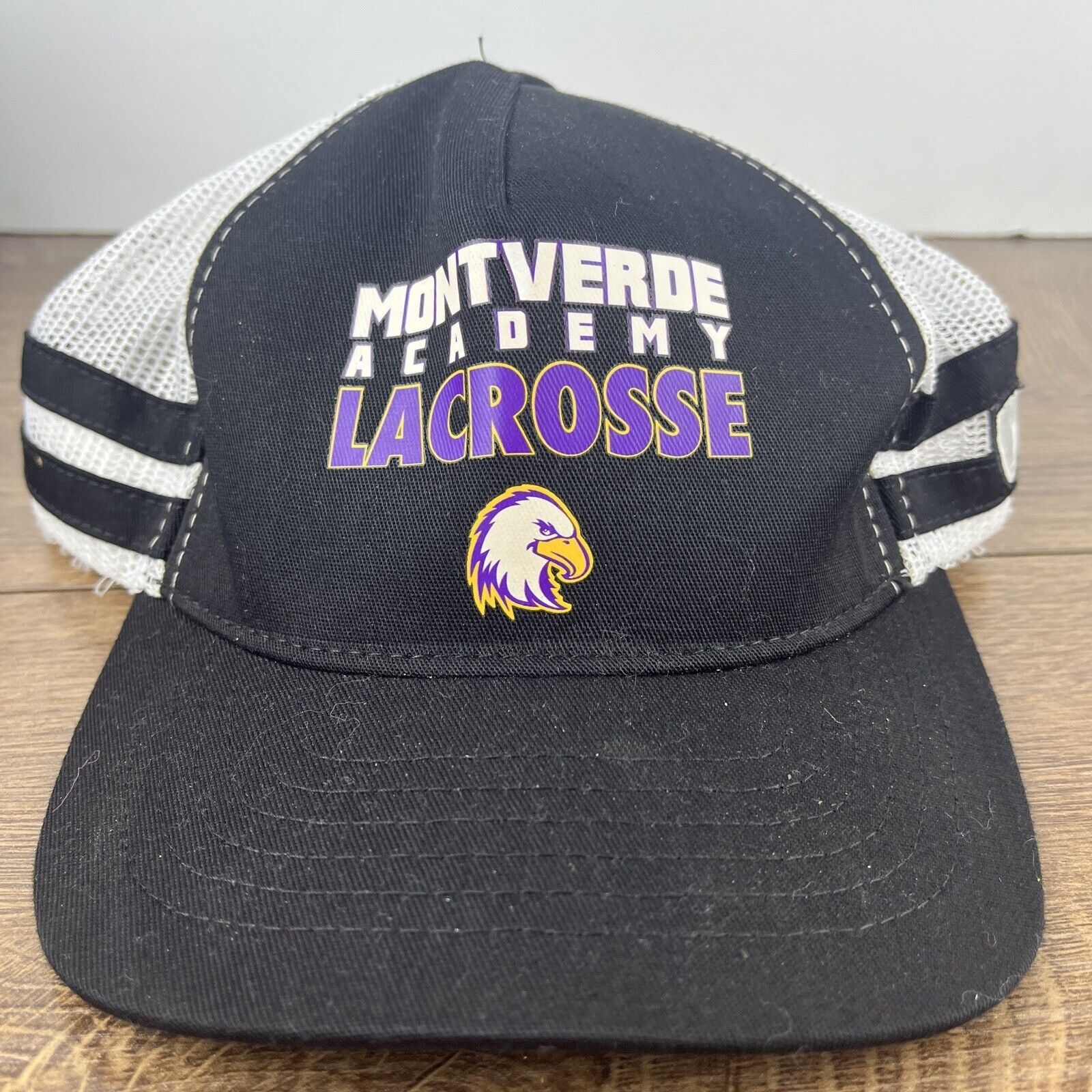 Other Mountverde Academy Lacrosse Hat Eagles Black Hat Adjustable Size ONE SIZE - 3 Thumbnail