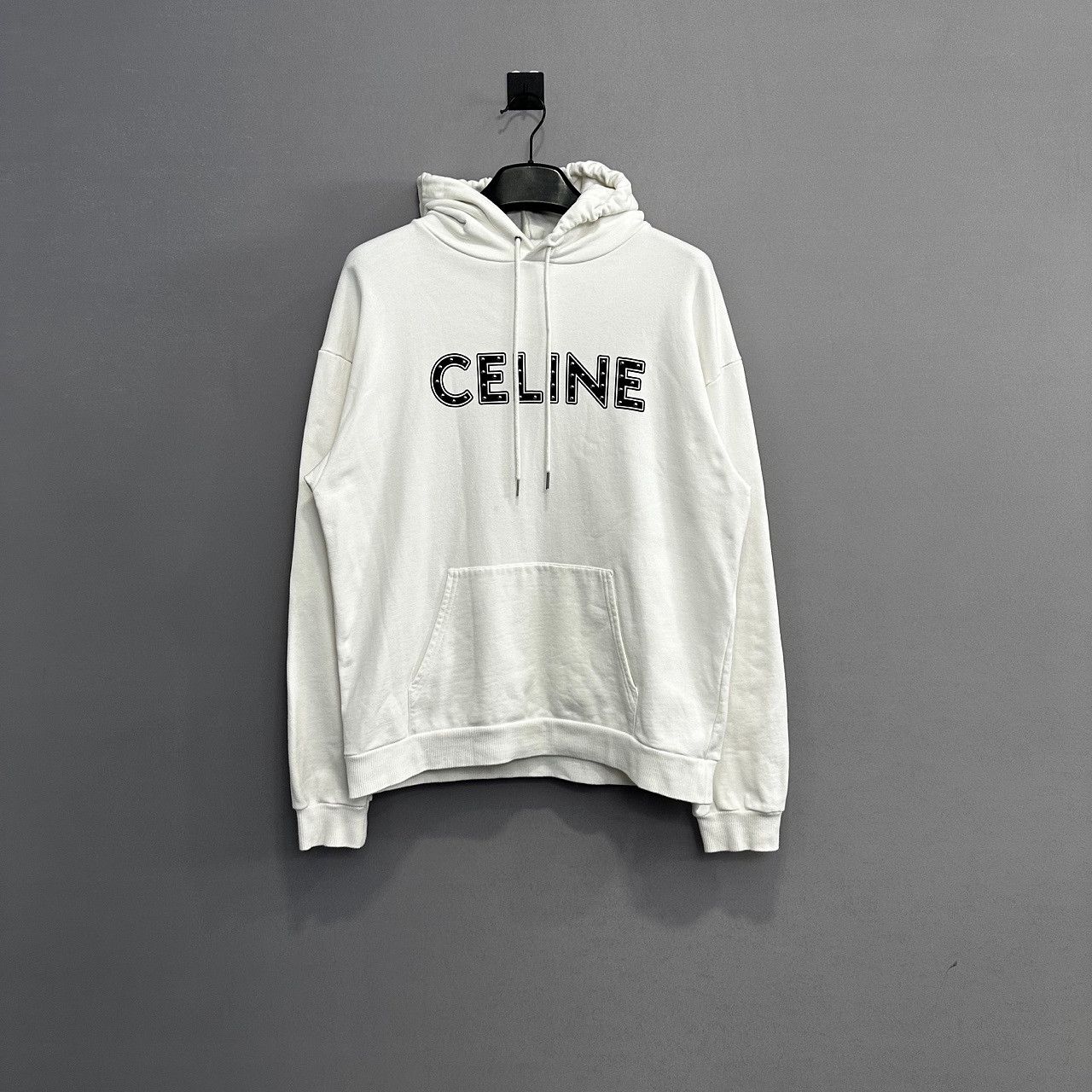 Celine CELINE Logo Hoodie Size L Size US L / EU 52-54 / 3 - 1 Thumbnail