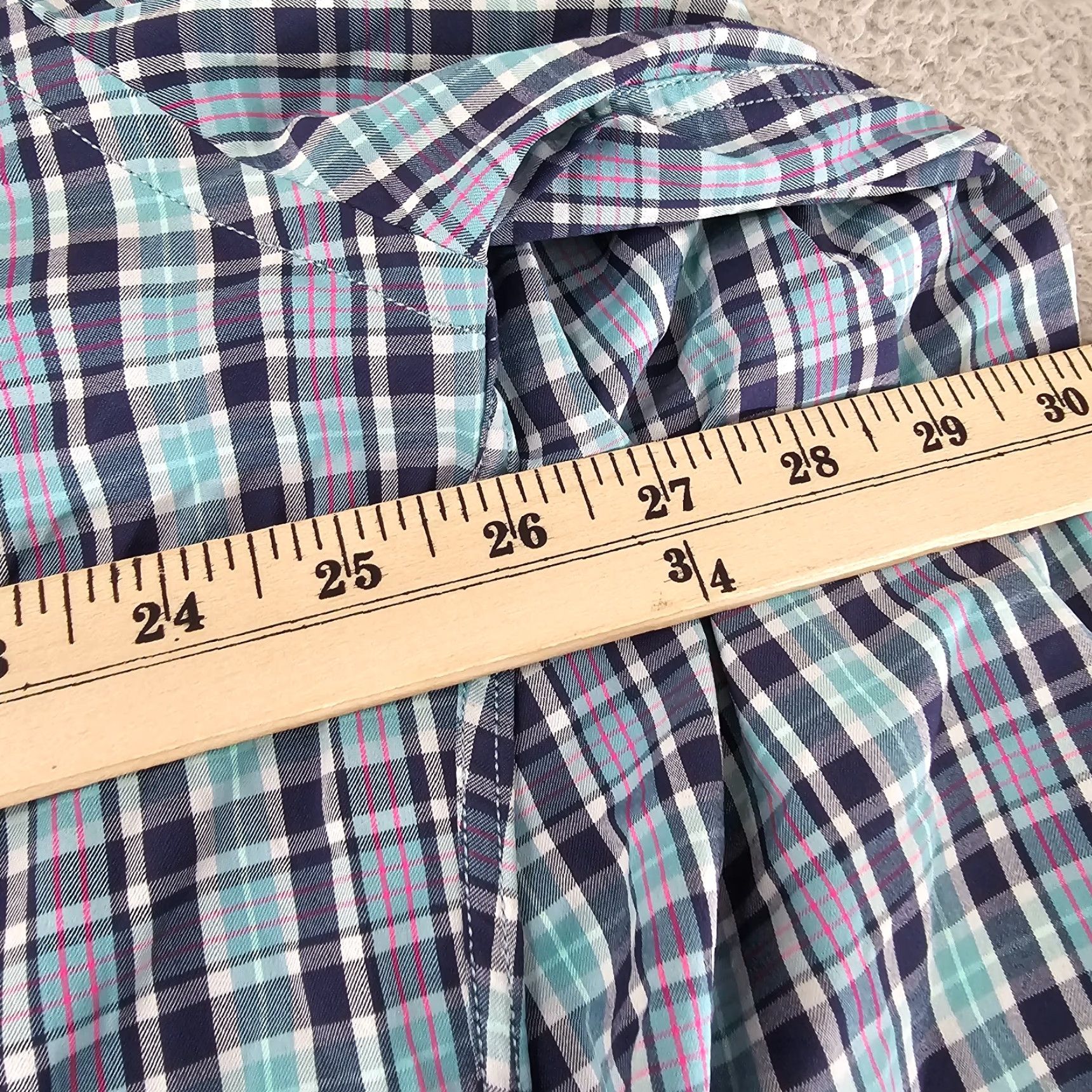 Peter Millar Peter Millar Shirt Mens XL Blue Check Button-Up Summer Comfort Size US XL / EU 56 / 4 - 7 Thumbnail